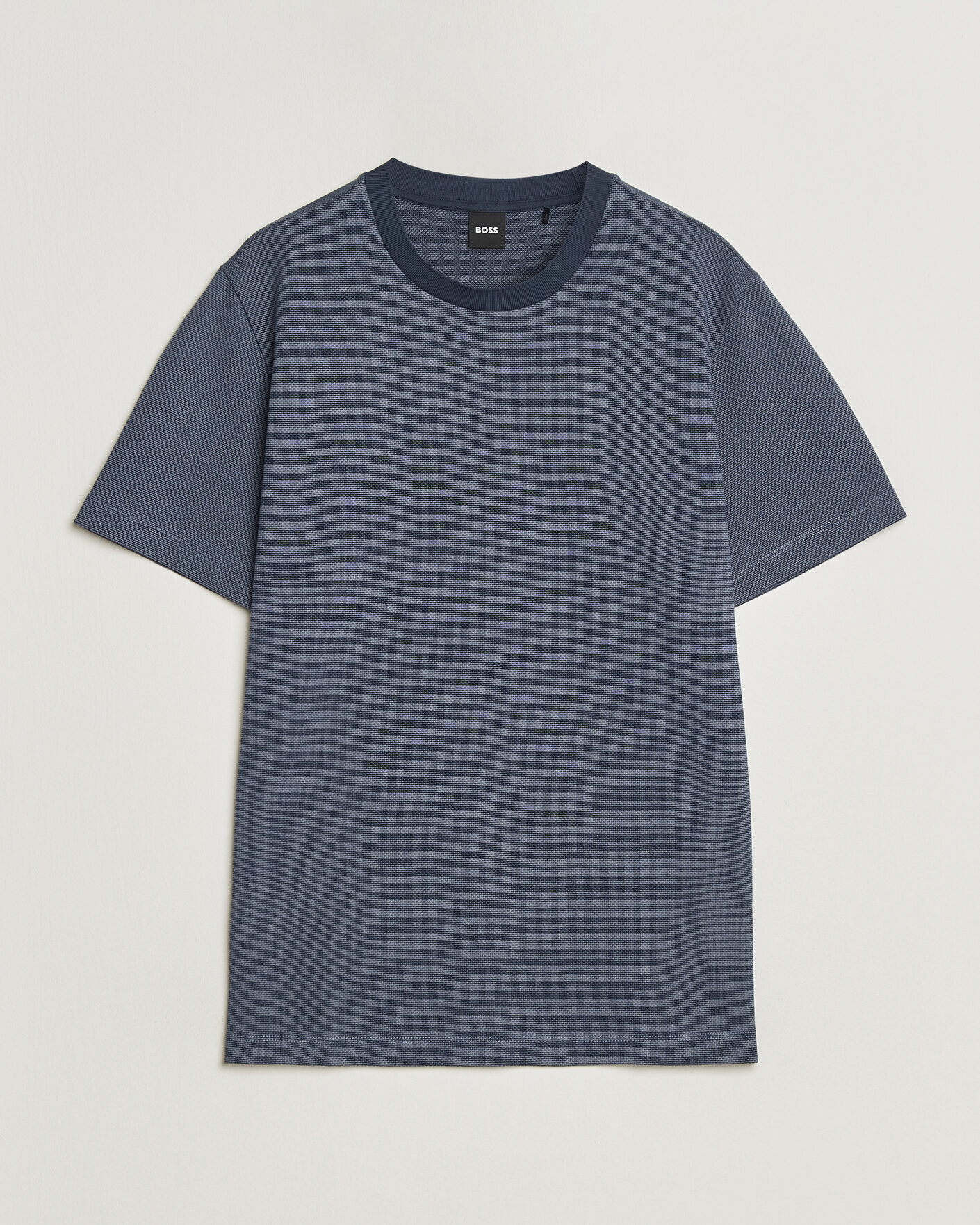 Homme | T-shirts | BOSS BLACK | Thompson Structured T-Shirt Dark Blue