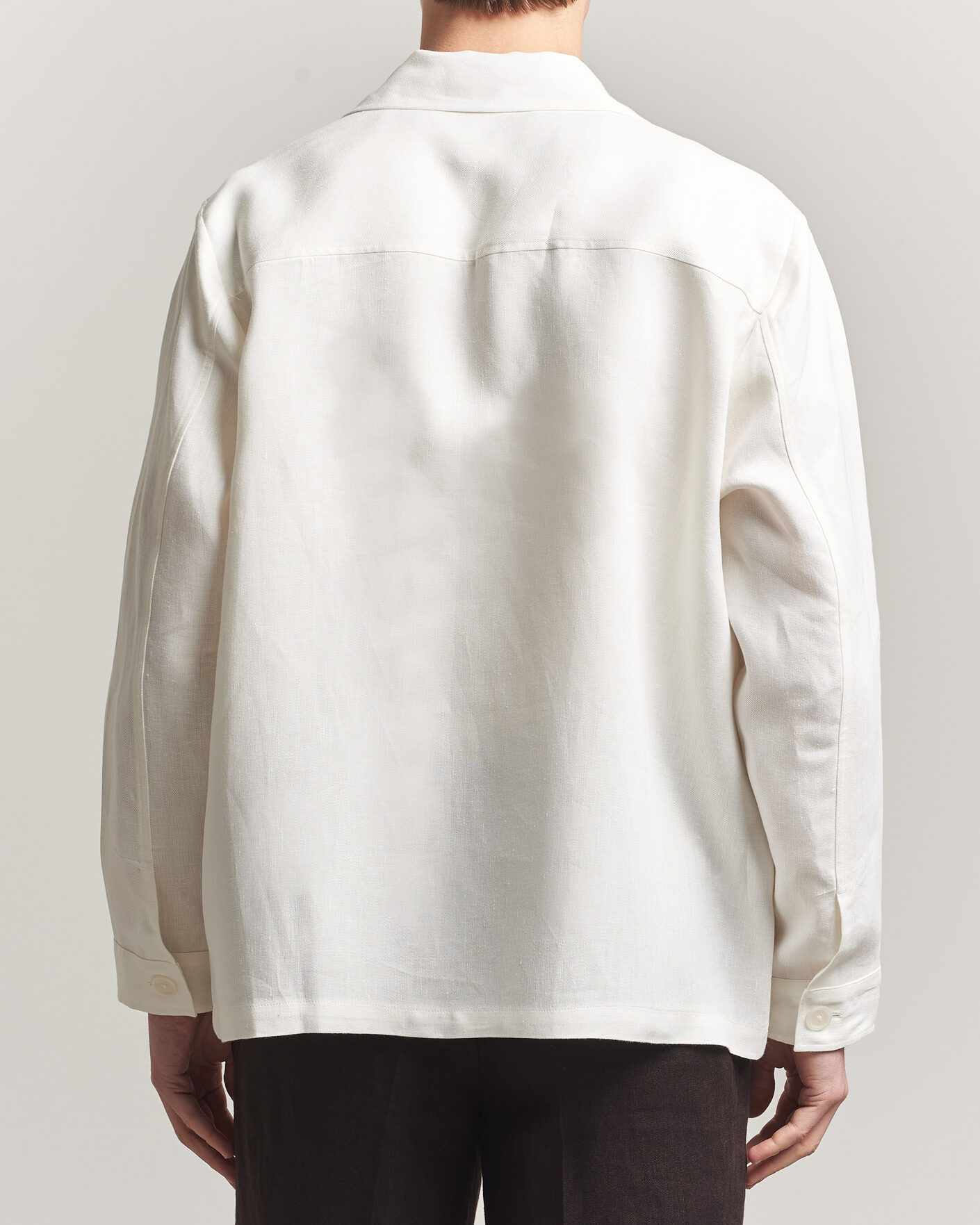 Homme | Chemises | BOSS BLACK | Cai Linen Overshirt White