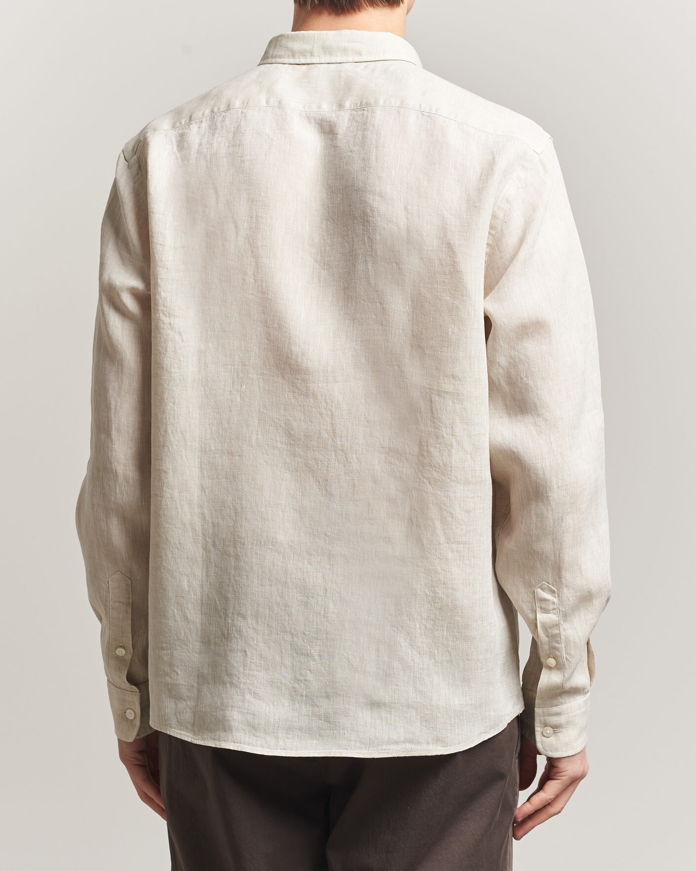 Homme | Chemises | BOSS BLACK | Liam Linen Shirt Open Beige
