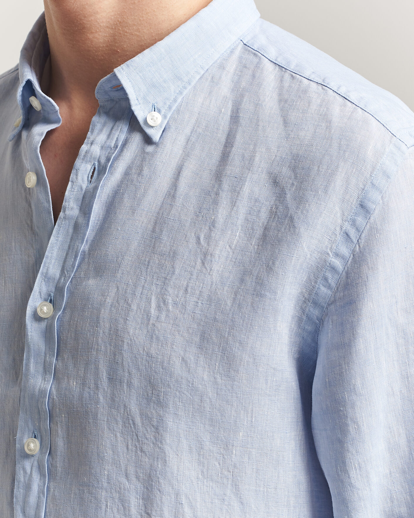 Homme | Chemises | BOSS BLACK | Liam Linen Shirt Light Blue