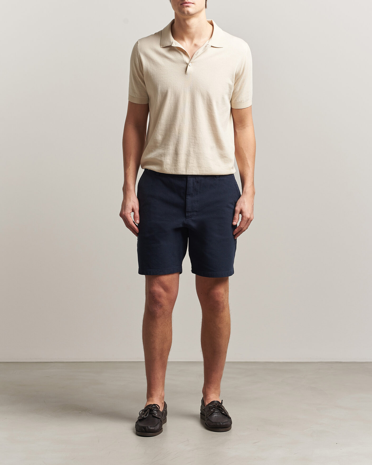Homme | Shorts | BOSS BLACK | Kane Cotton Chino Shorts Dark Blue
