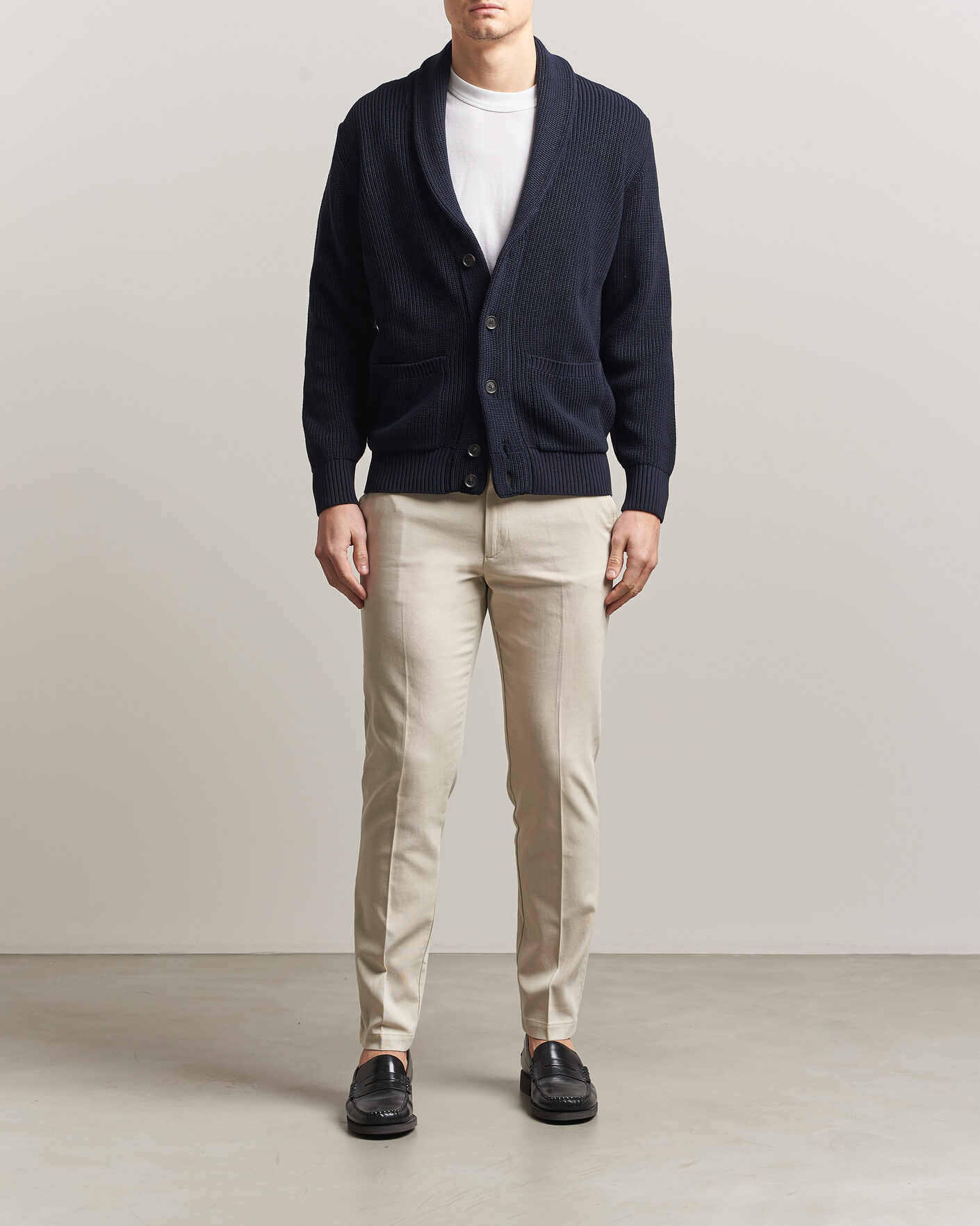 Homme | Pantalons | BOSS BLACK | Kaiton Structured Chinos Open Beige