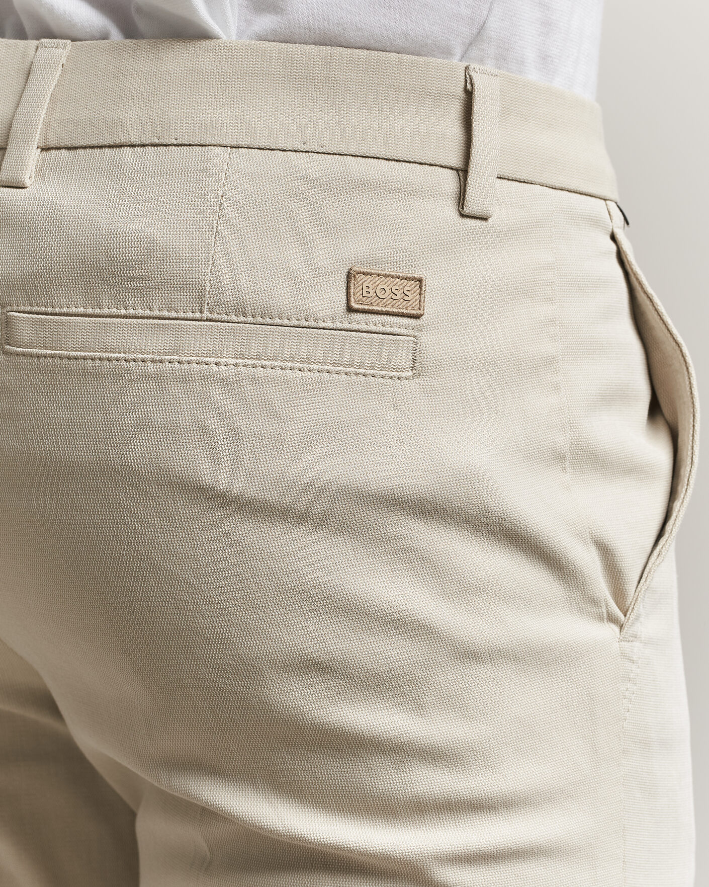 Homme | Pantalons | BOSS BLACK | Kaiton Structured Chinos Open Beige