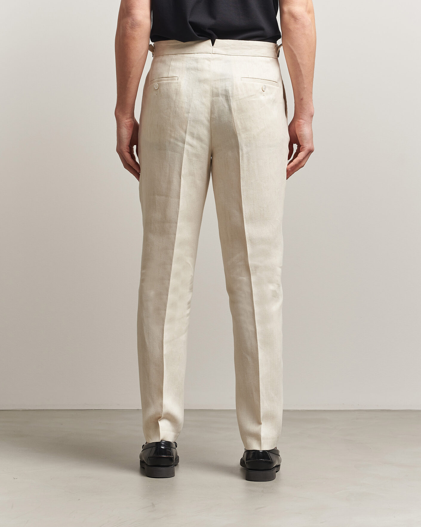 Homme | Pantalons | BOSS BLACK | Perino Linen Suit Trousers Open Beige