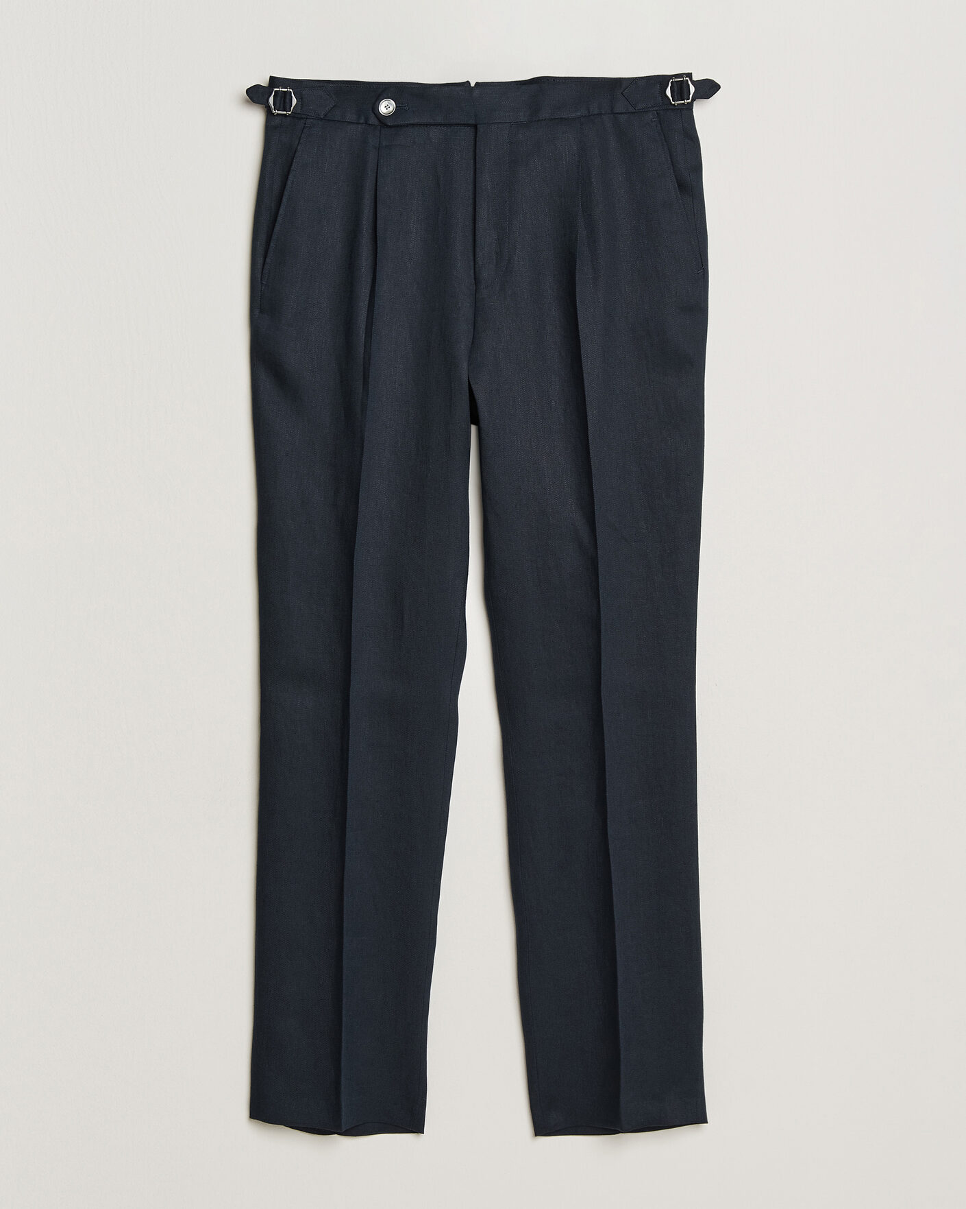Homme | Pantalons | BOSS BLACK | Perino Linen Suit Trousers Dark Blue