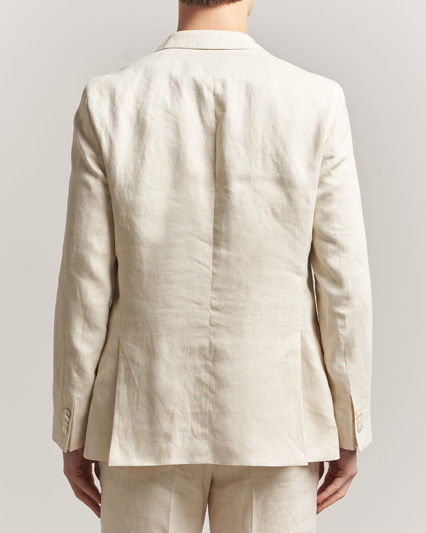 Homme | Blazers | BOSS BLACK | Hutson Linen Suit Blazer Open Beige