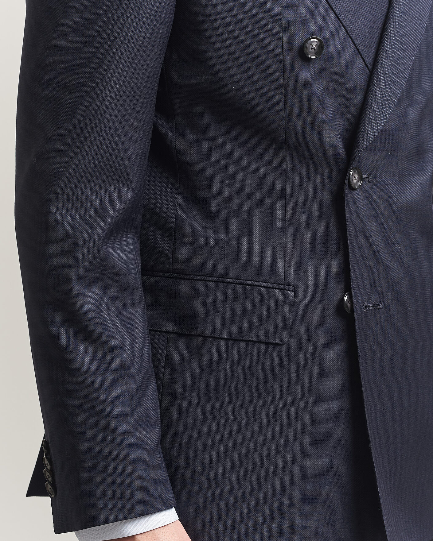 Homme | Costumes | BOSS BLACK | Huge Wool Double Breasted Suit Dark Blue