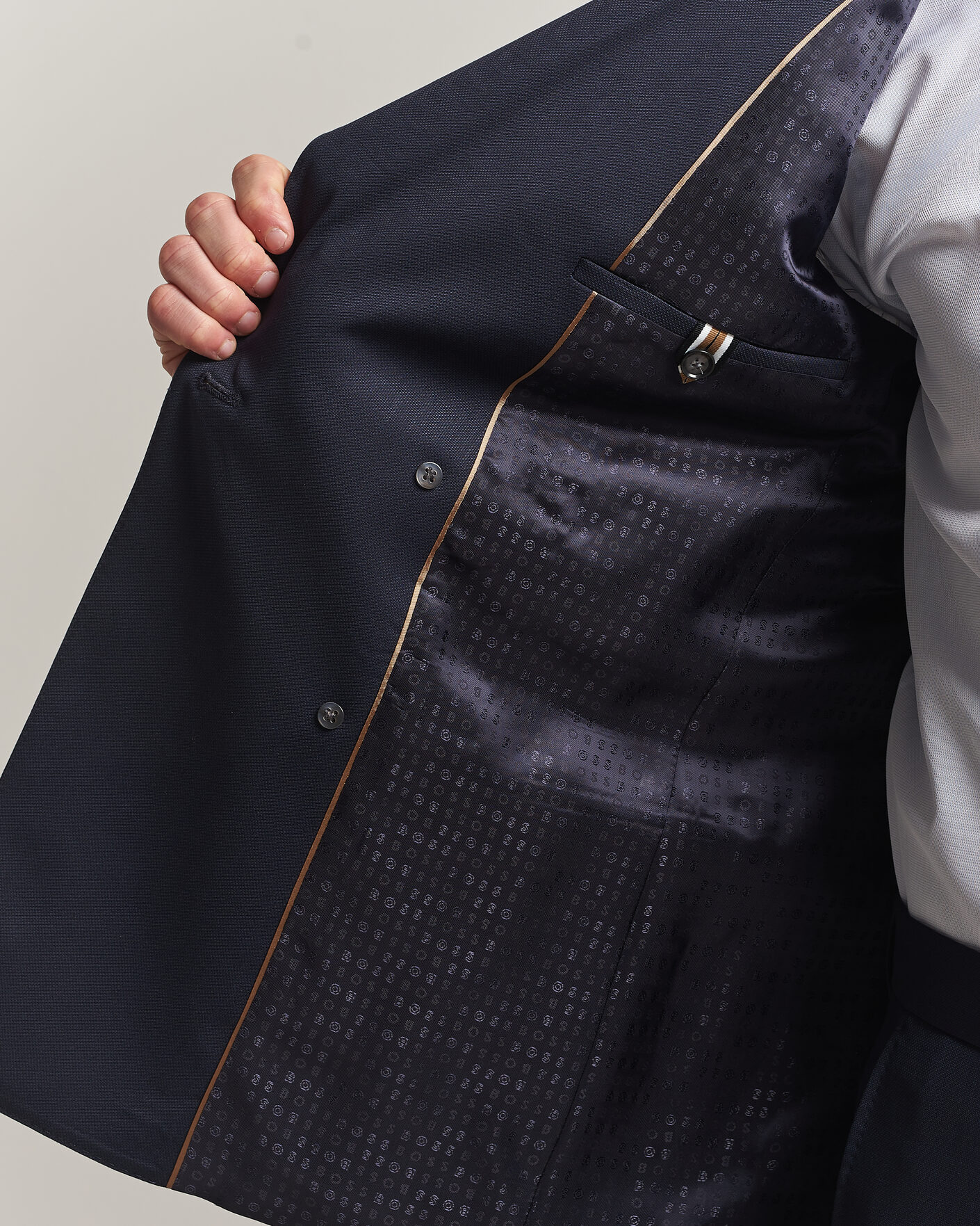 Homme | Costumes | BOSS BLACK | Huge Wool Double Breasted Suit Dark Blue