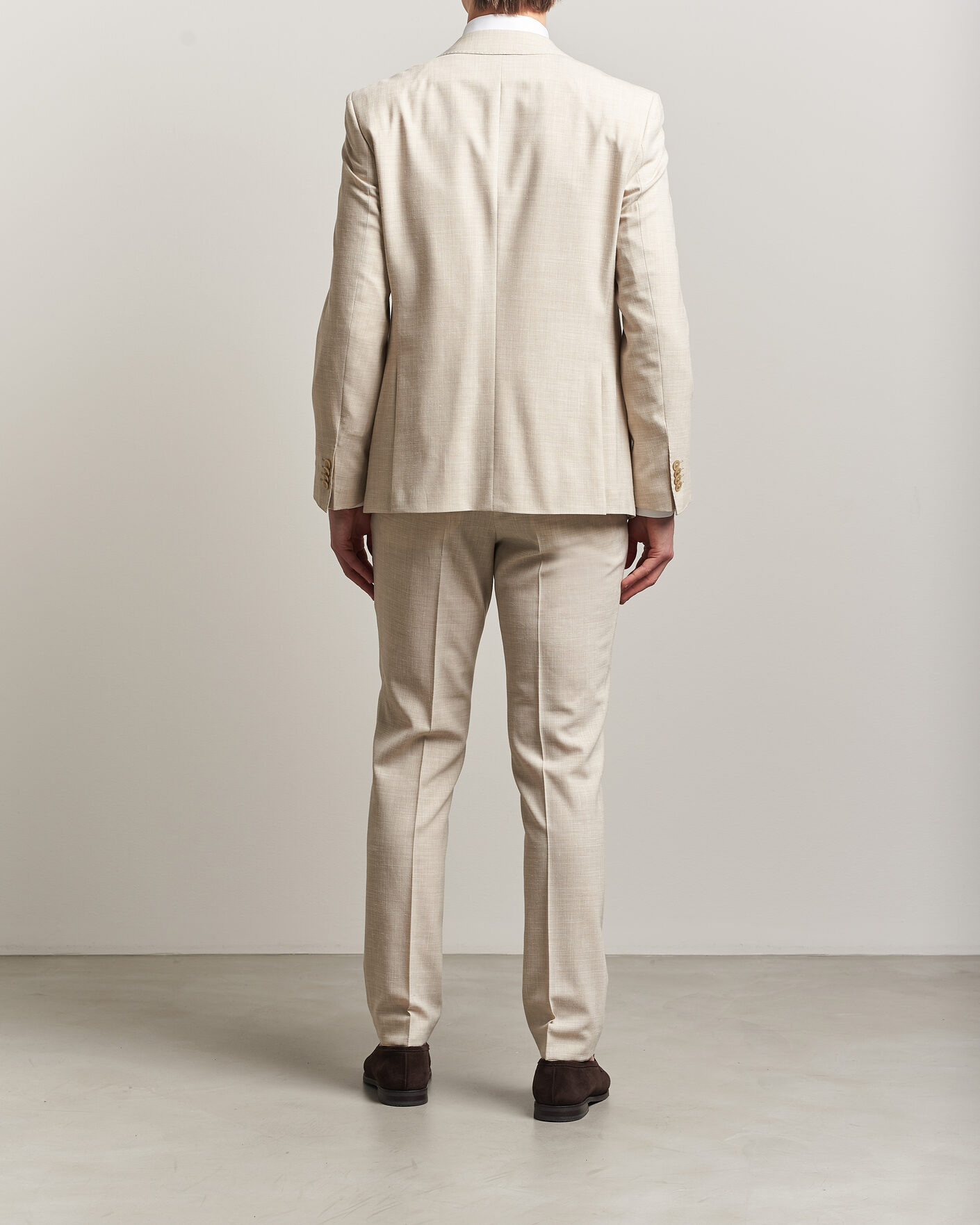 Homme | Costumes | BOSS BLACK | Huge Wool/Linen Suit Open Beige