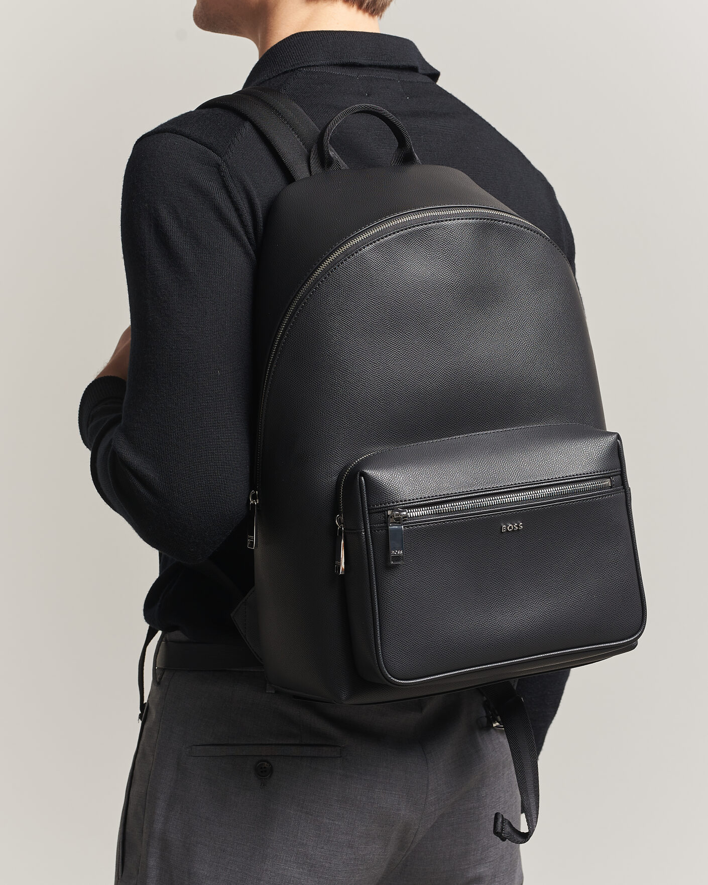 Homme | Sacs | BOSS BLACK | Daxter Leather Backpack Black