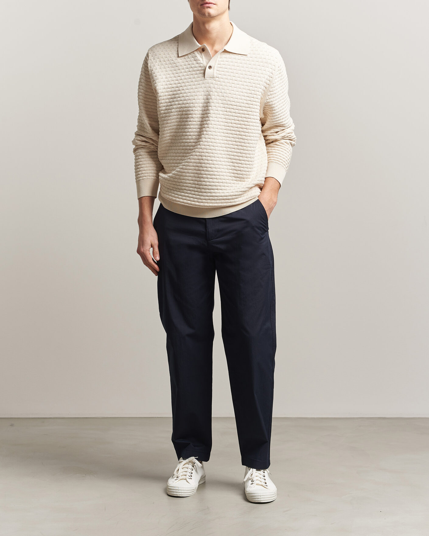 Homme | Pantalons | BOSS ORANGE | Cotton Chinos Dark Blue