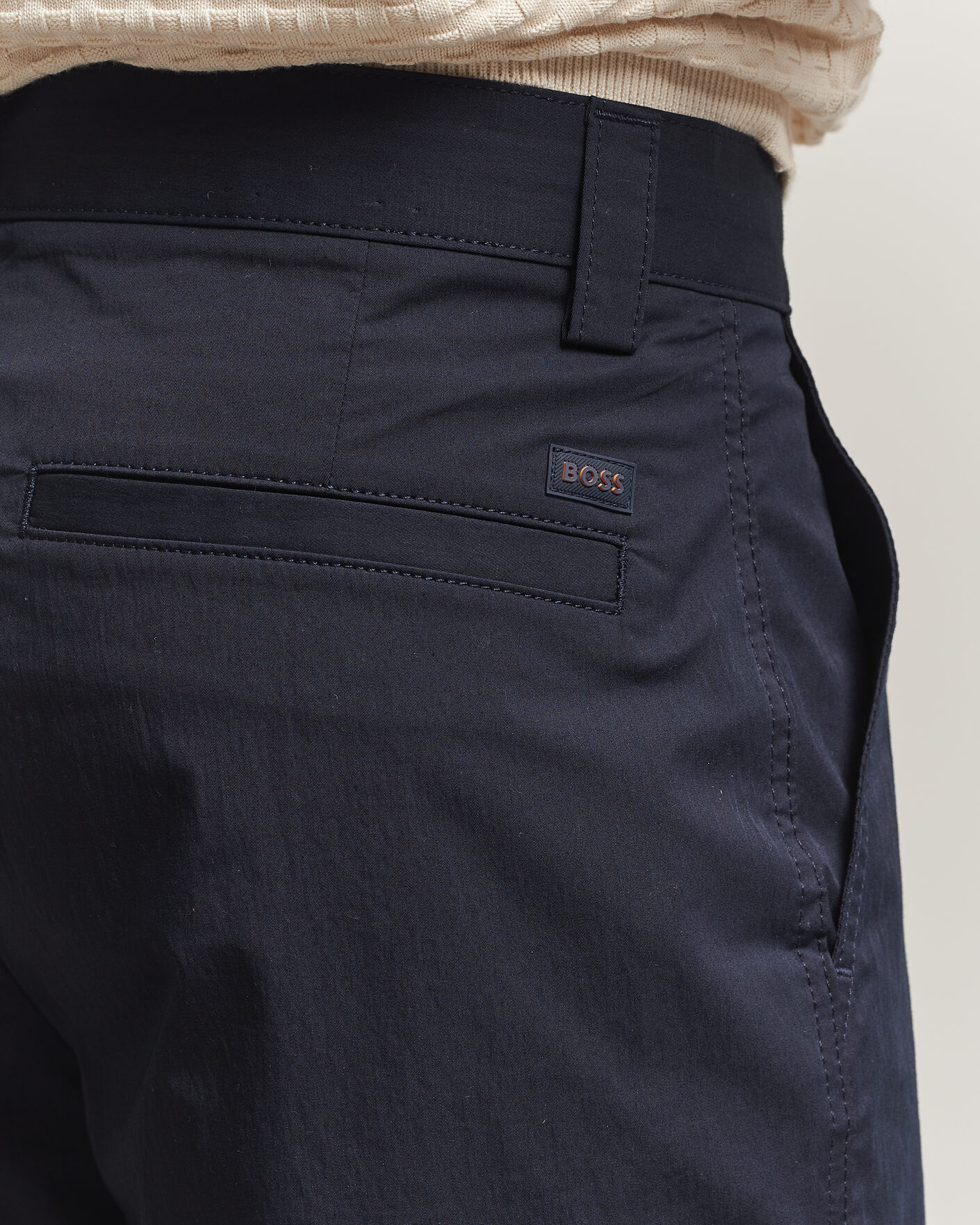 Homme | Pantalons | BOSS ORANGE | Cotton Chinos Dark Blue