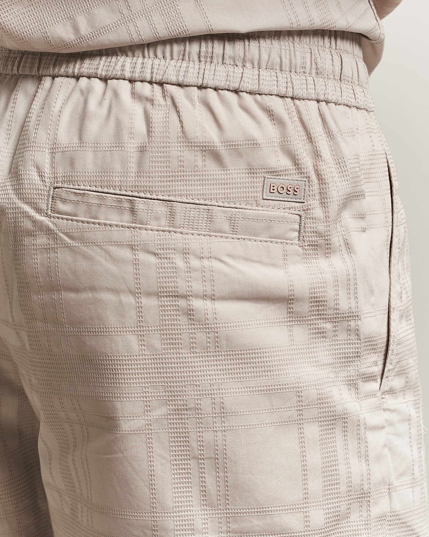 Homme | Shorts | BOSS ORANGE | Sandrew Cotton Drawstring Shorts Open Grey