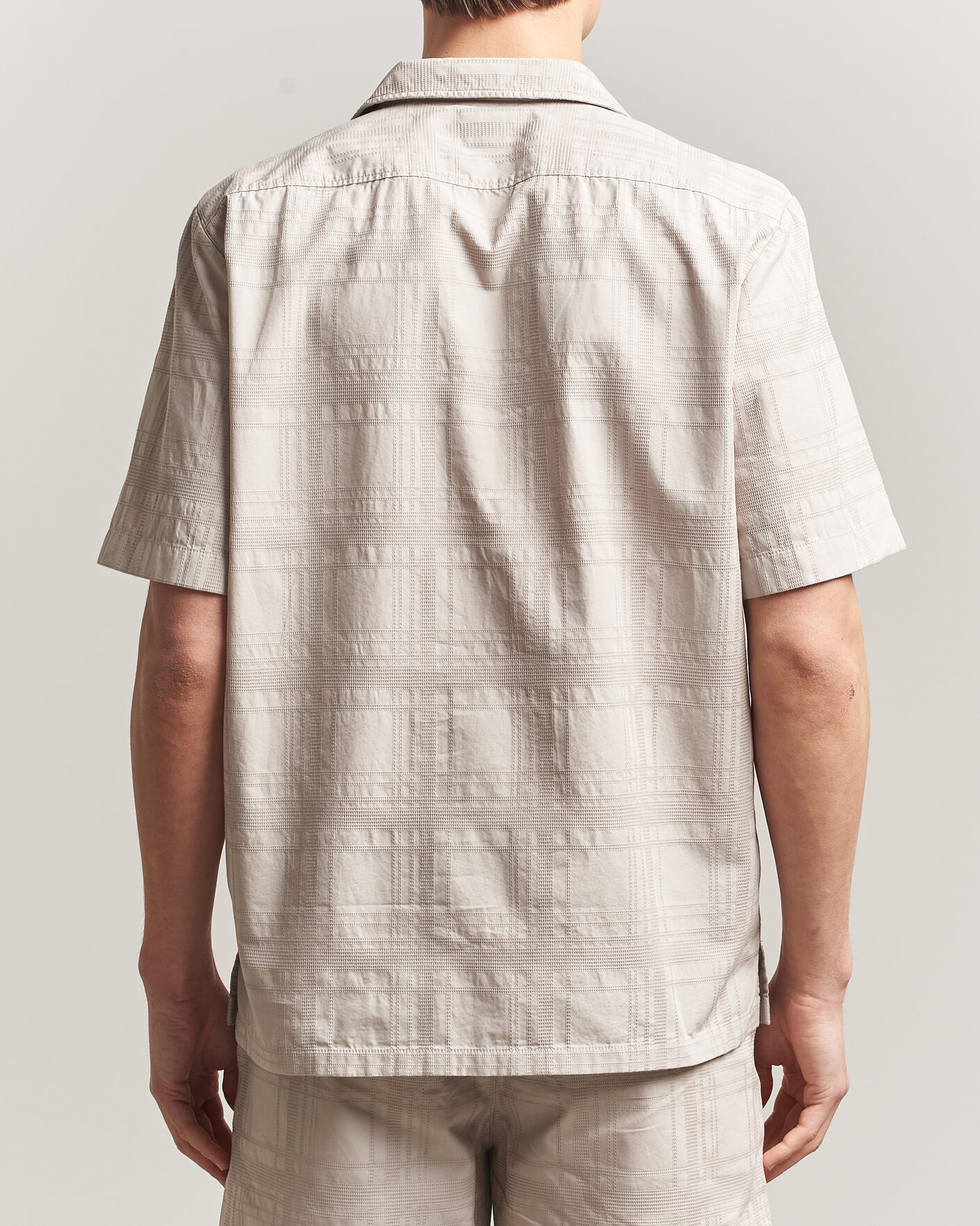 Homme | Chemises | BOSS ORANGE | Rayer Cotton Resort Shirt Beige