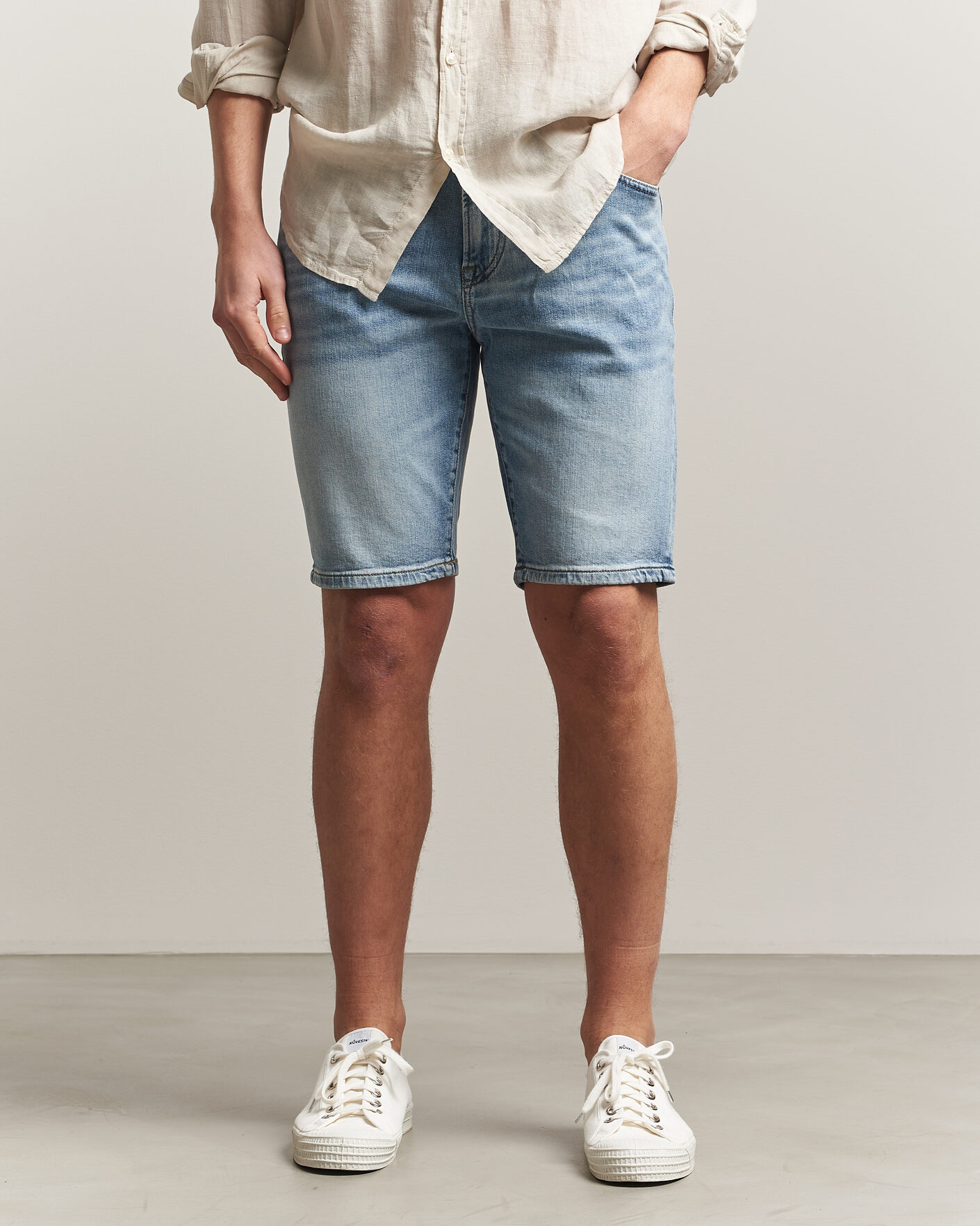 Homme | Shorts | BOSS ORANGE | Re.Maine Denim Shorts Light Blue