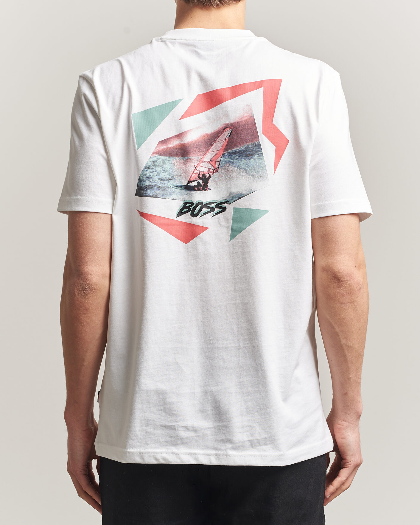 Homme | T-shirts | BOSS ORANGE | Movement Printed Crew Neck T-Shirt Natural