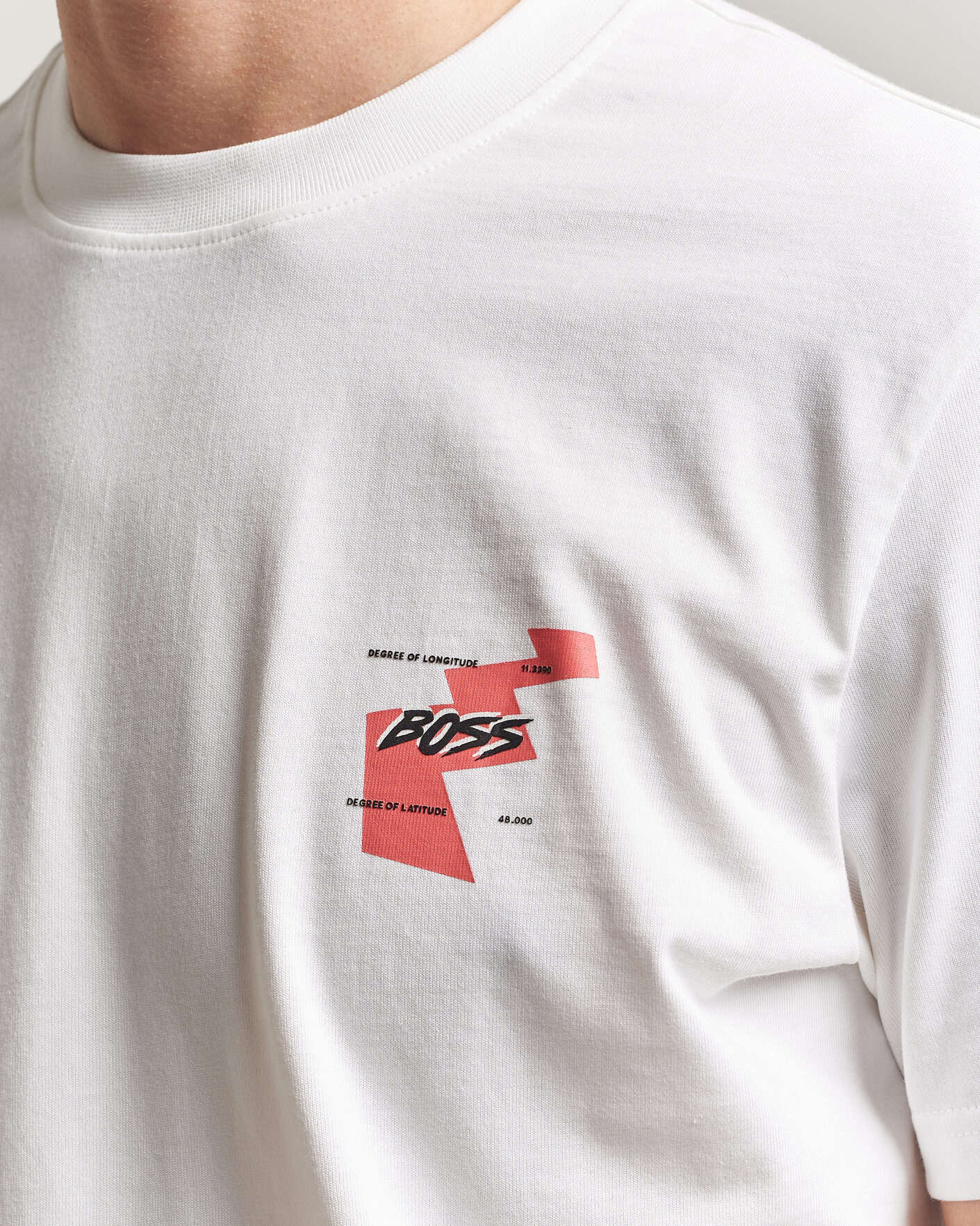 Homme | T-shirts | BOSS ORANGE | Movement Printed Crew Neck T-Shirt Natural