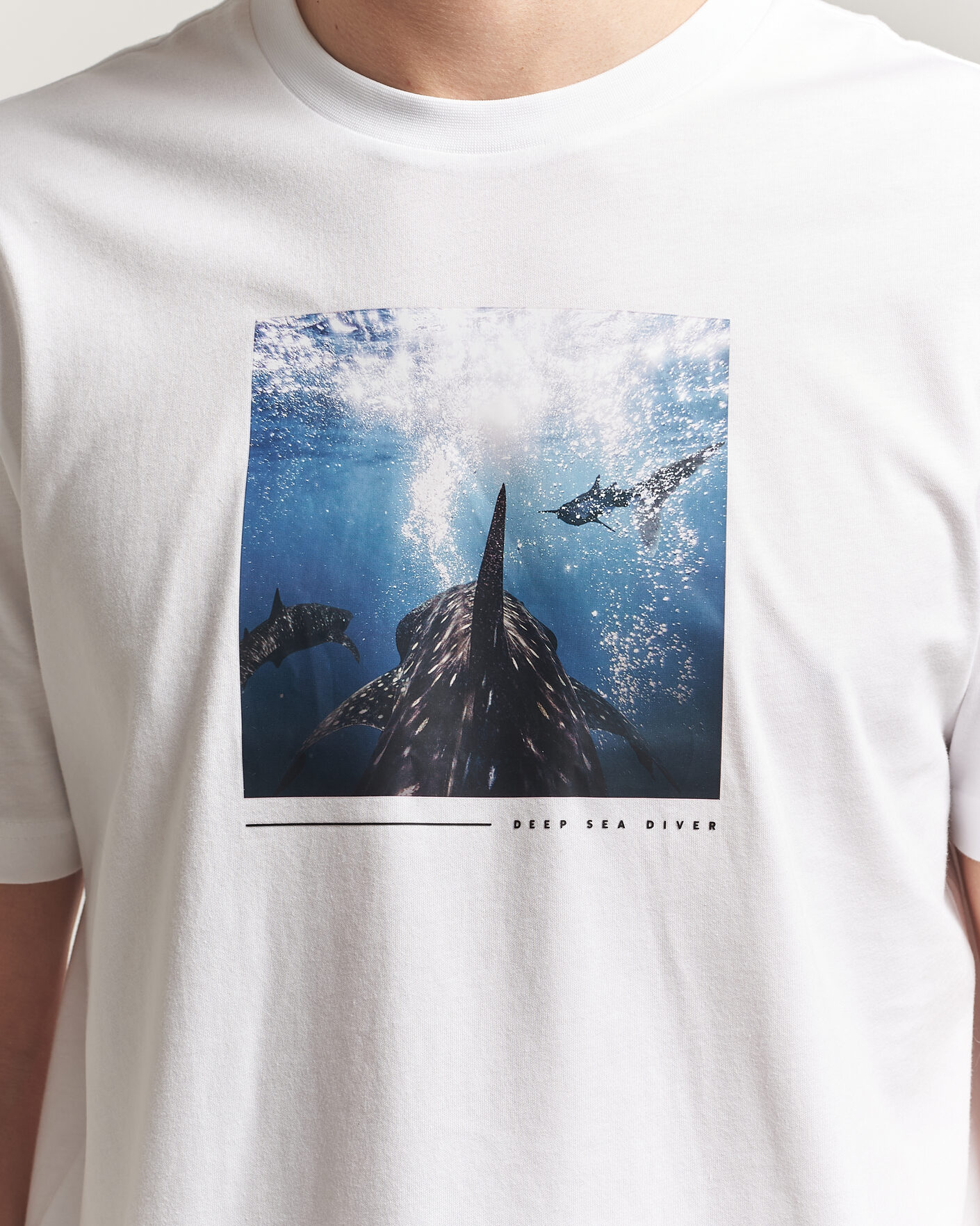 Homme | T-shirts | BOSS ORANGE | Creature Printed Crew Neck T-Shirt Natural