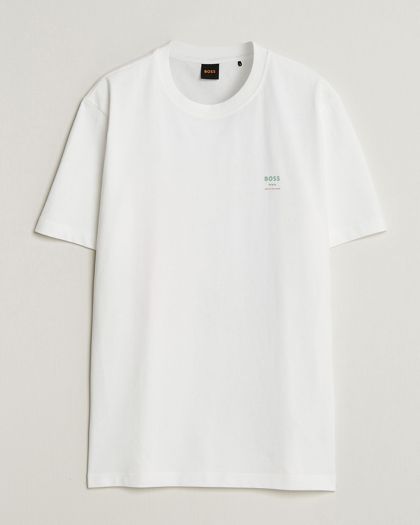 Homme | T-shirts | BOSS ORANGE | Groove Printed Crew Neck T-Shirt White
