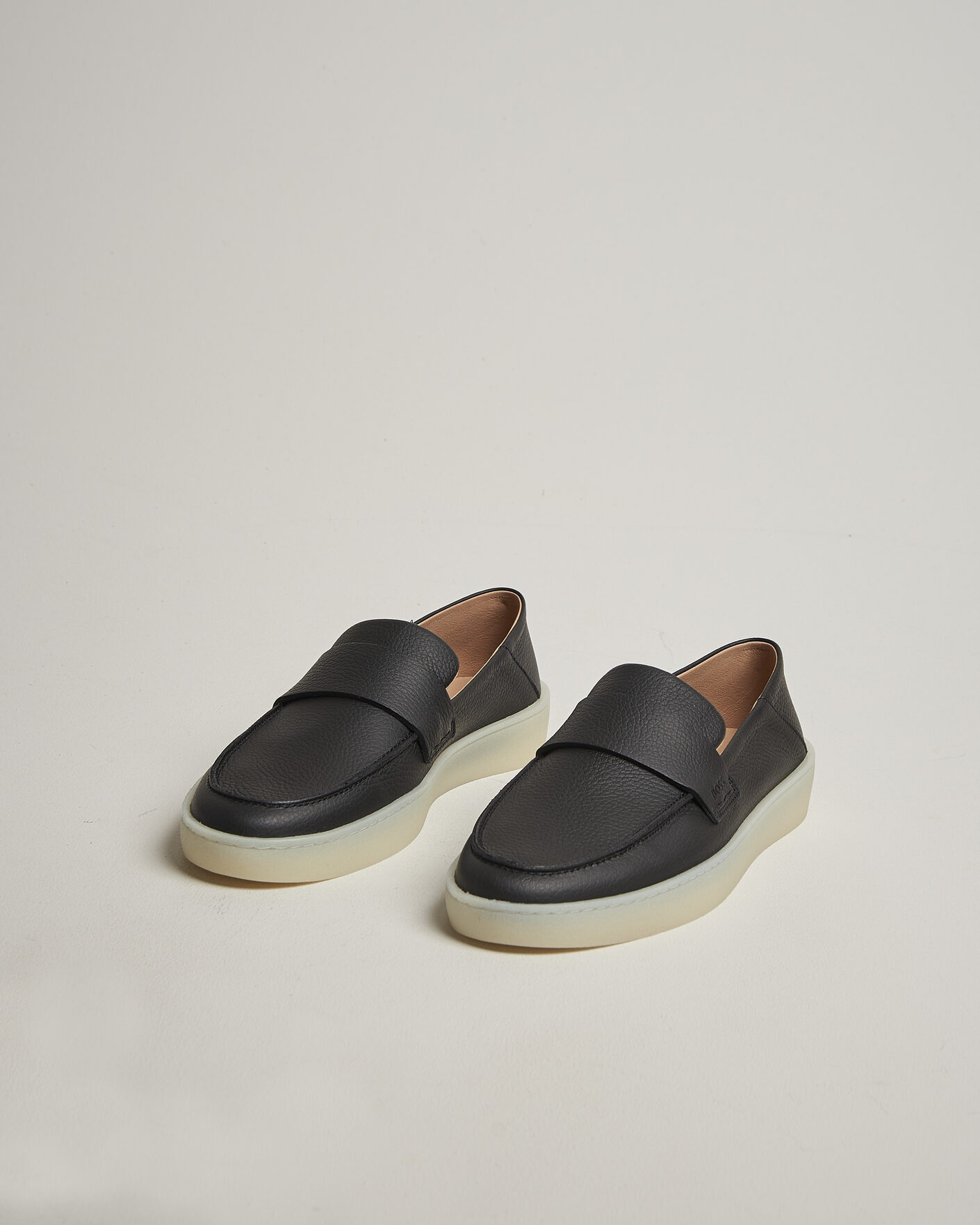 Homme | Loafers | BOSS BLACK | Randal Leather Loafer Black