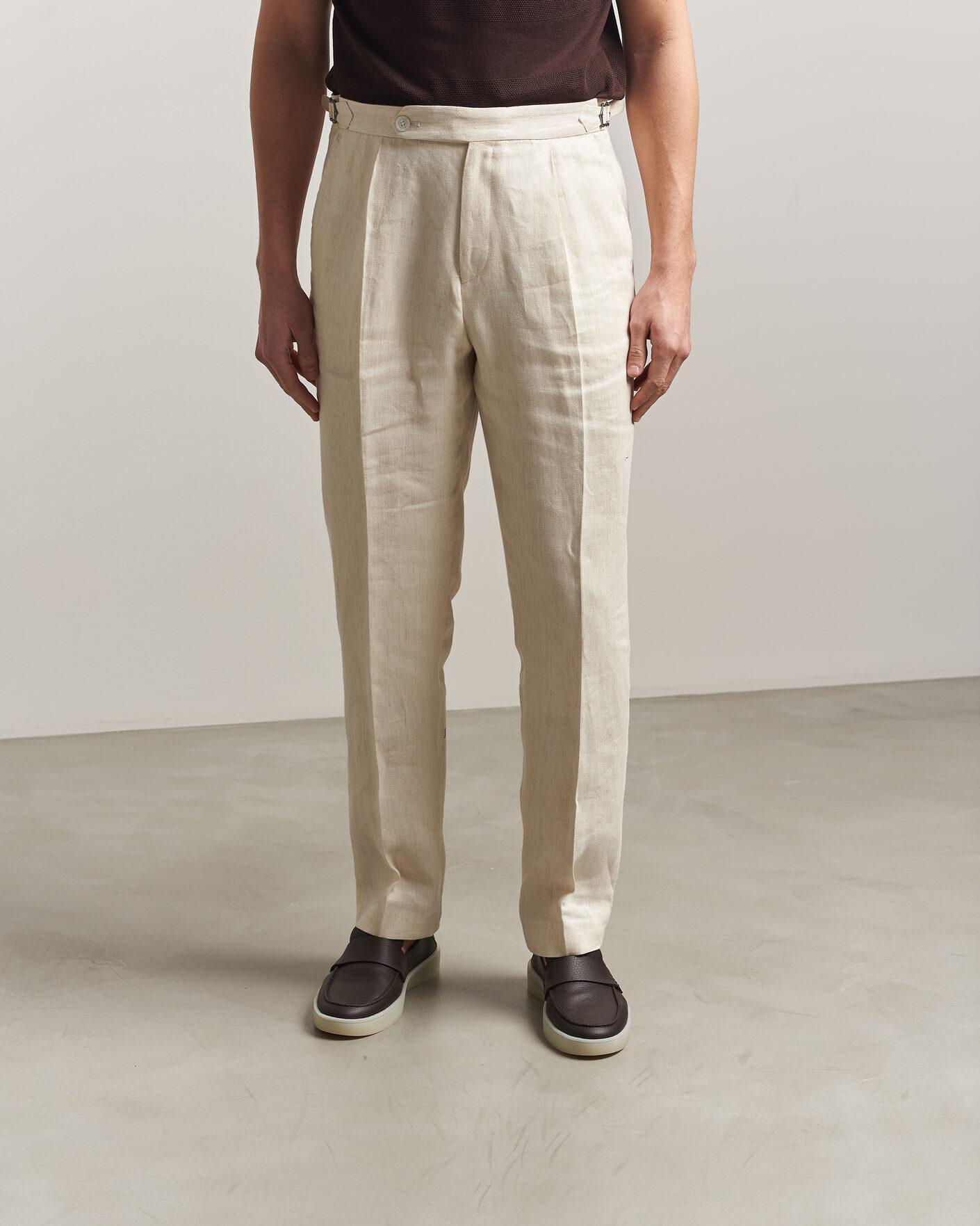 Homme | Loafers | BOSS BLACK | Randal Leather Loafer Dark Brown