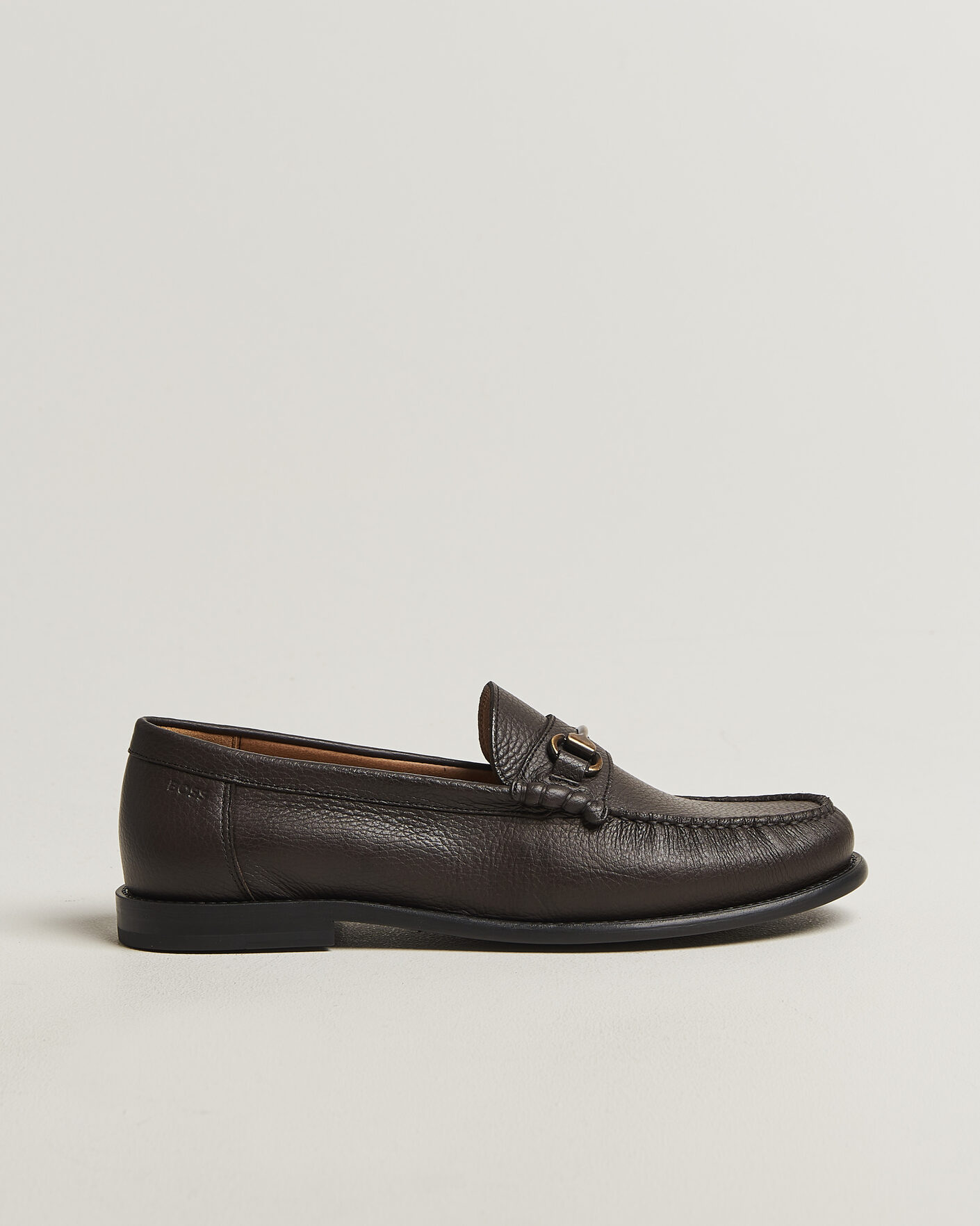 Homme | Loafers | BOSS BLACK | Tevan Leather Moccasin Dark Brown