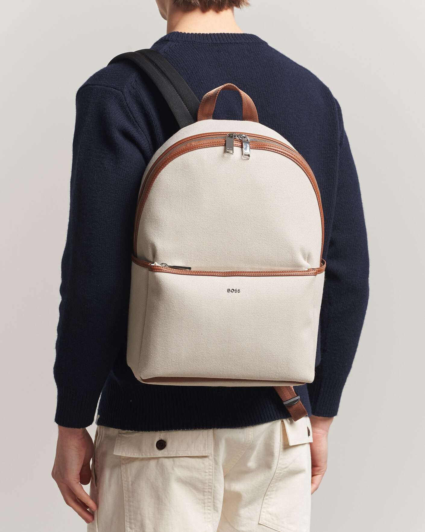 Homme | Sacs | BOSS BLACK | Dakkar Canvas Backpack Beige