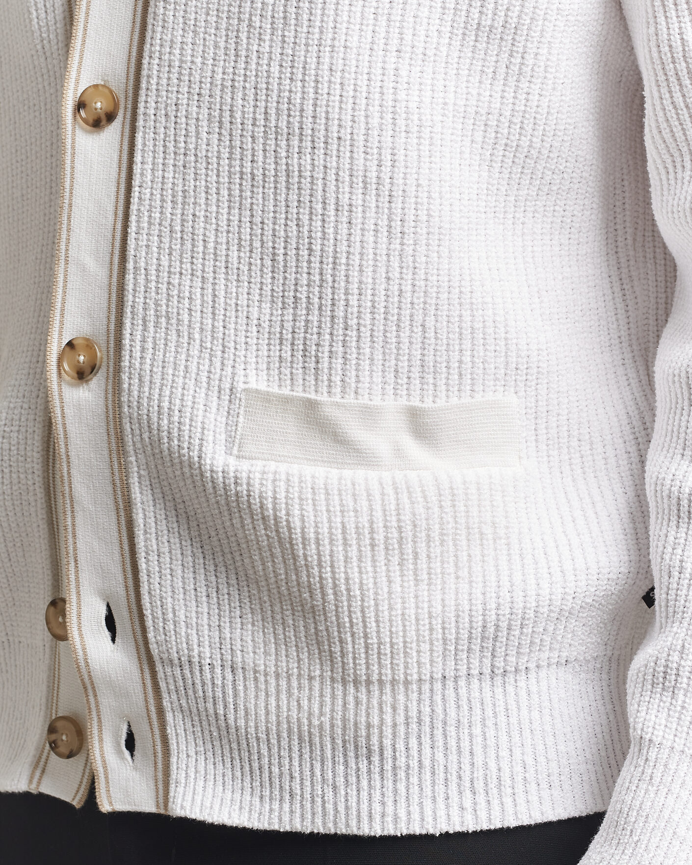 Homme | Pulls Et Tricots | BOSS BLACK | Napoli Knitted Cardigan White