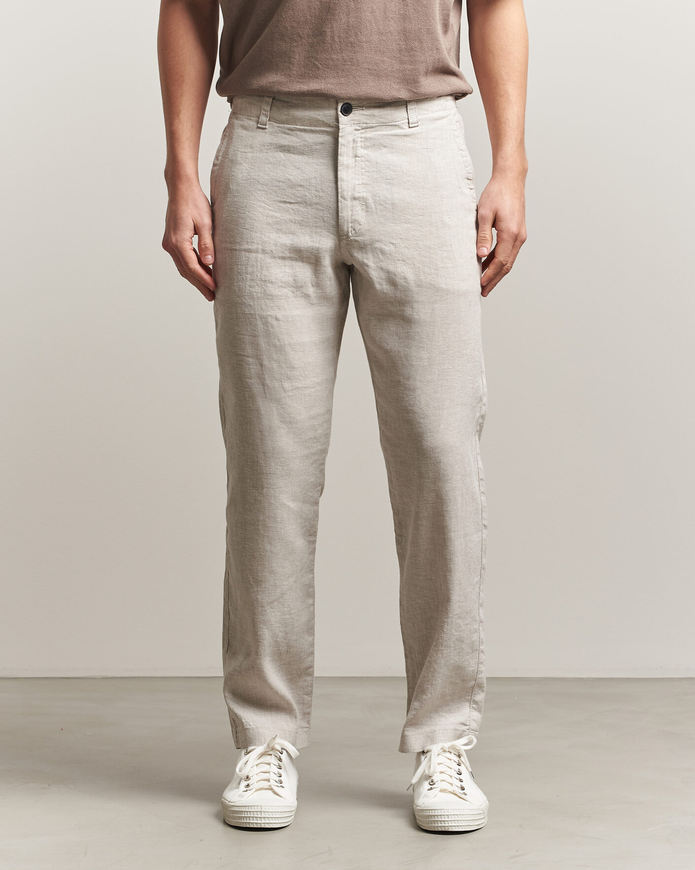 Homme | Pantalons | BOSS ORANGE | Sanderson Linen Pants Open Grey