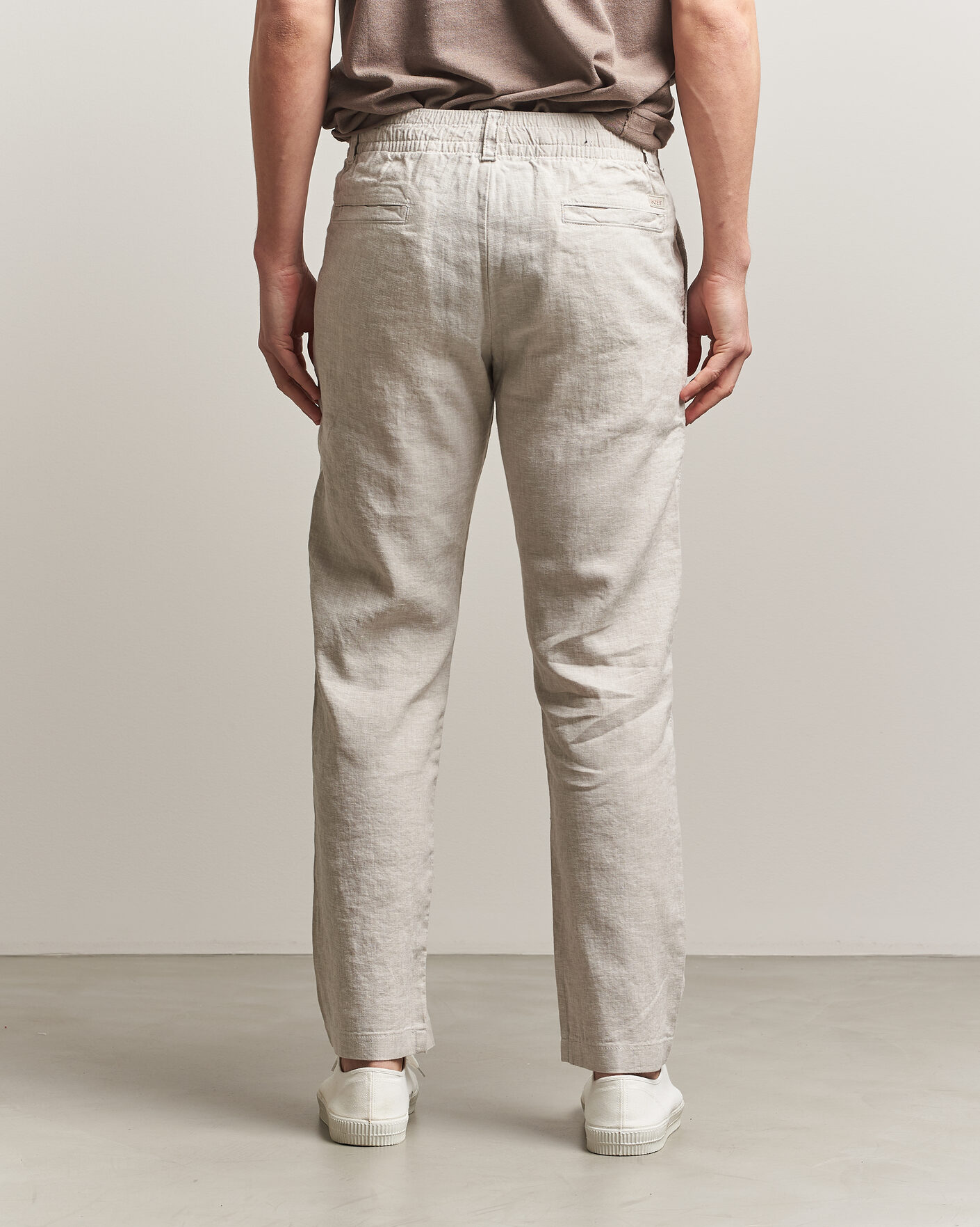 Homme | Pantalons | BOSS ORANGE | Sanderson Linen Pants Open Grey