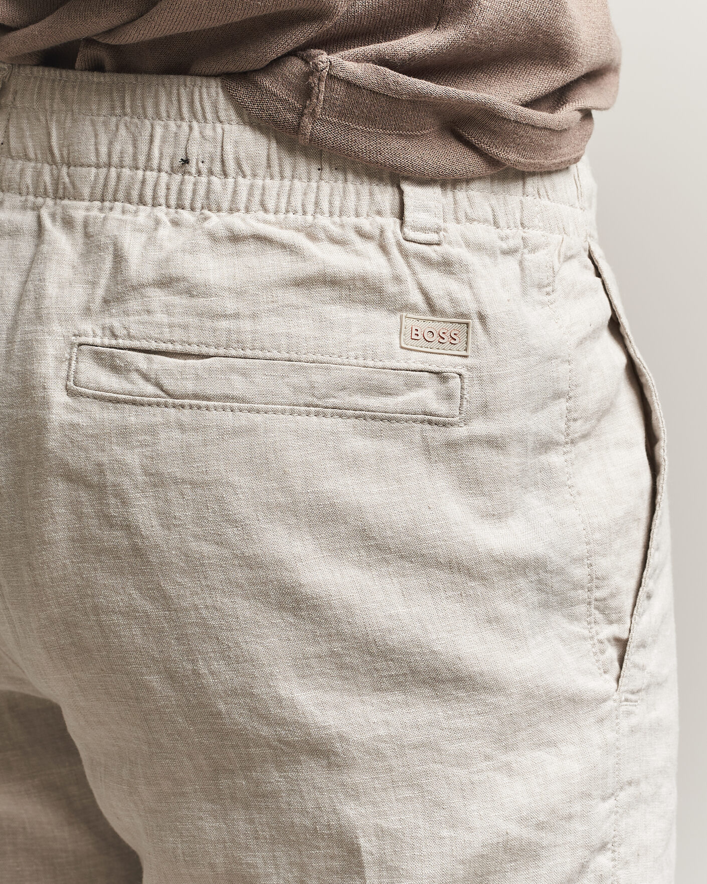 Homme | Pantalons | BOSS ORANGE | Sanderson Linen Pants Open Grey