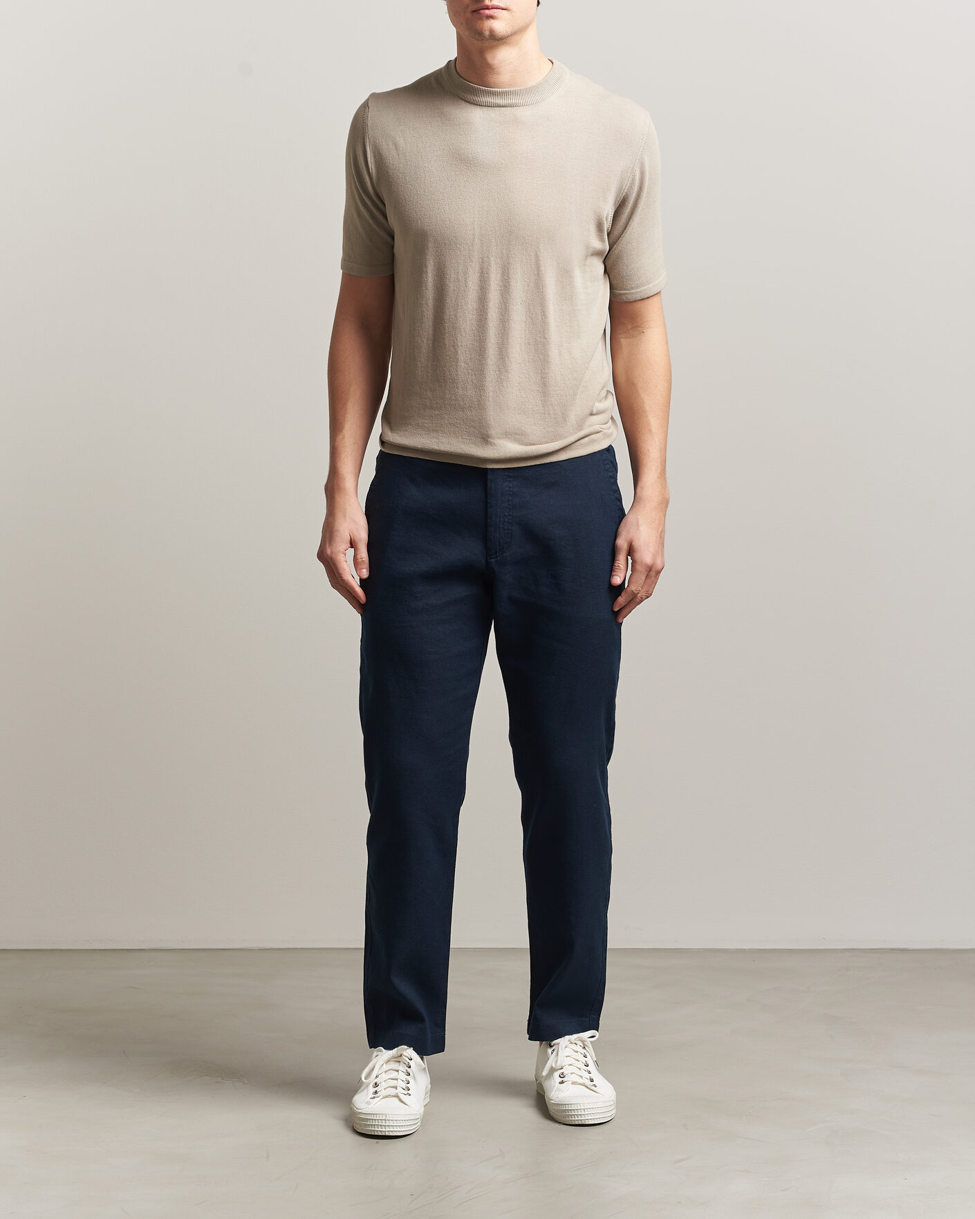 Homme | Pantalons | BOSS ORANGE | Sanderson Linen Pants Dark Blue
