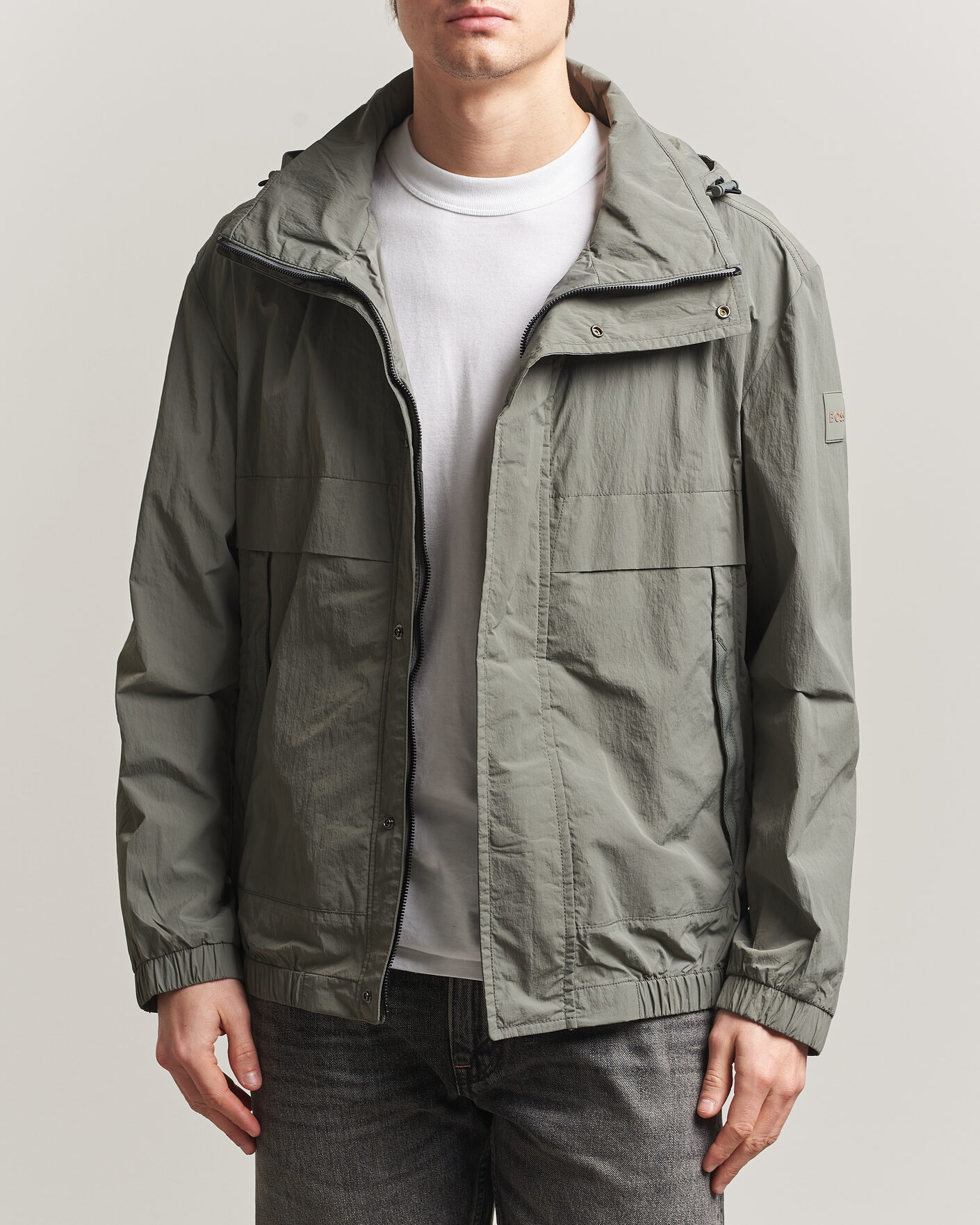 Homme | Manteaux Et Vestes | BOSS ORANGE | Oberle Hooded Jacket Green