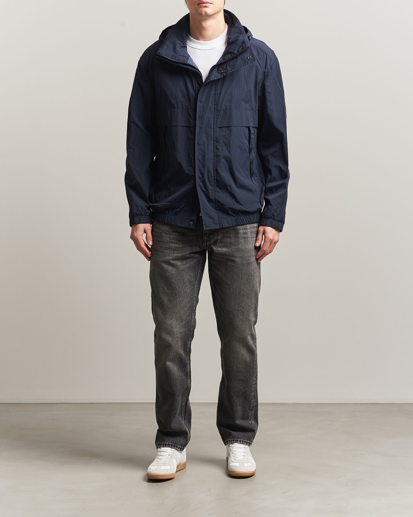 Homme | Manteaux Et Vestes | BOSS ORANGE | Oberle Hooded Jacket Dark Blue