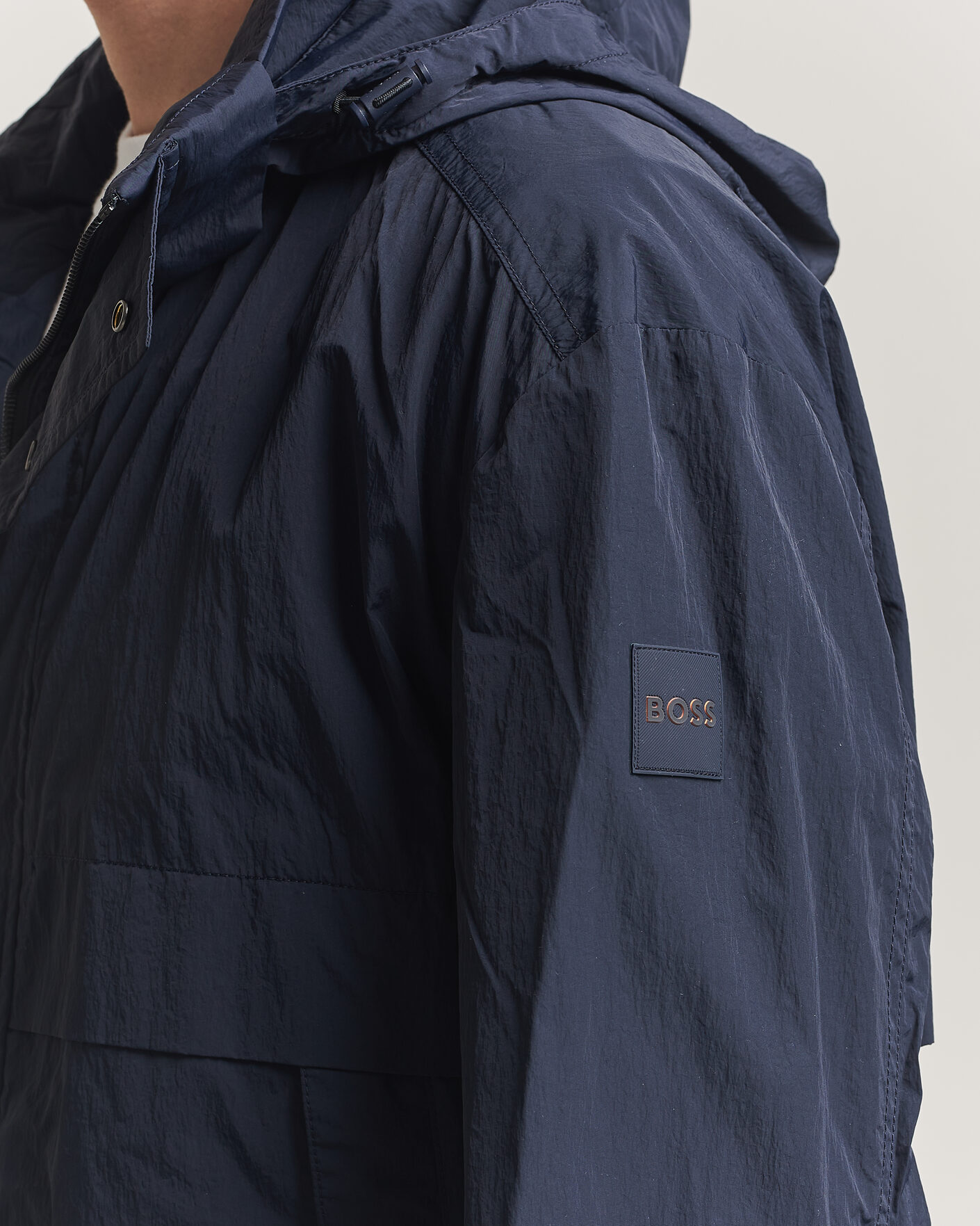 Homme | Manteaux Et Vestes | BOSS ORANGE | Oberle Hooded Jacket Dark Blue