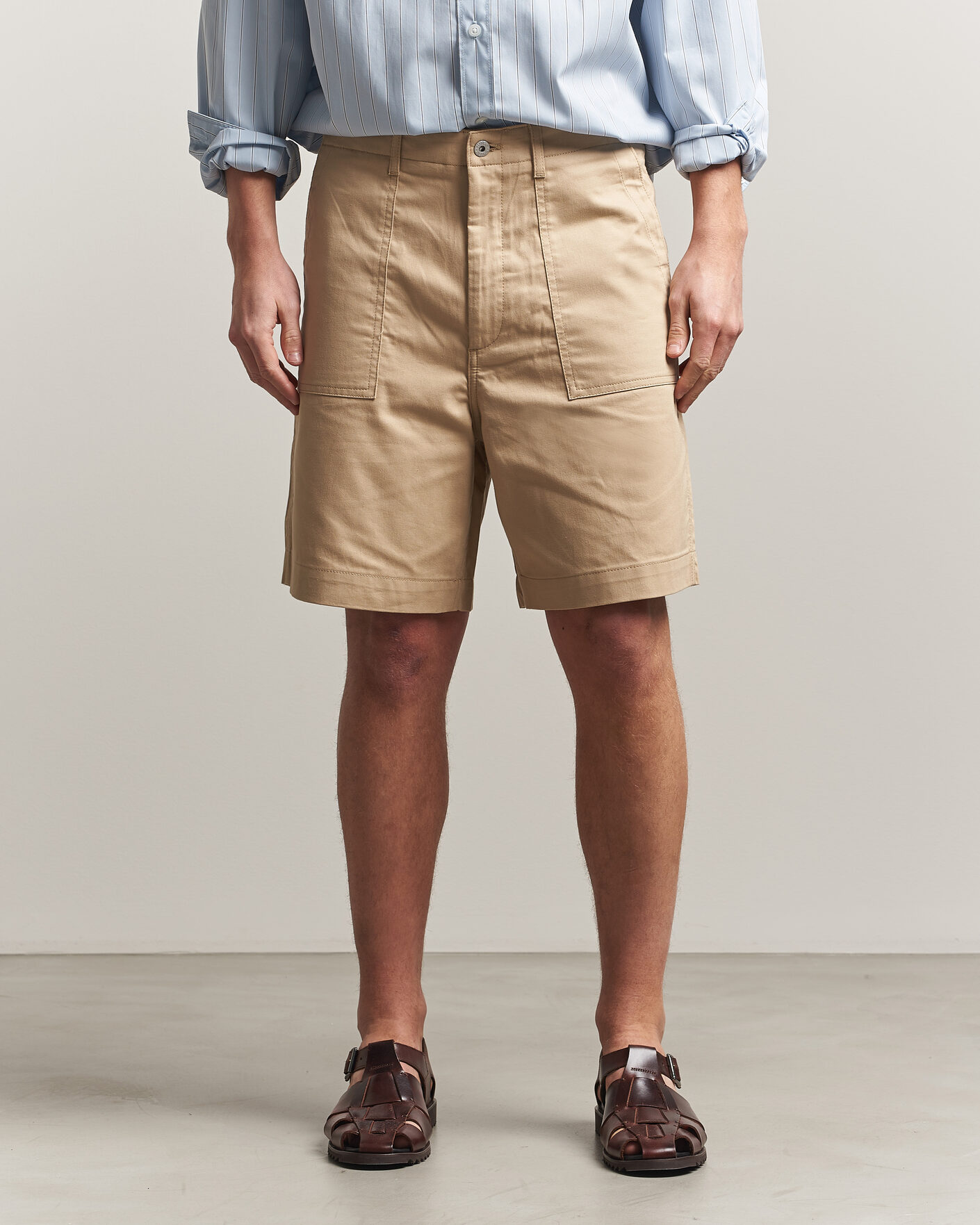 Homme | Shorts | HUGO | Gutwin Workwear Shorts Medium Beige