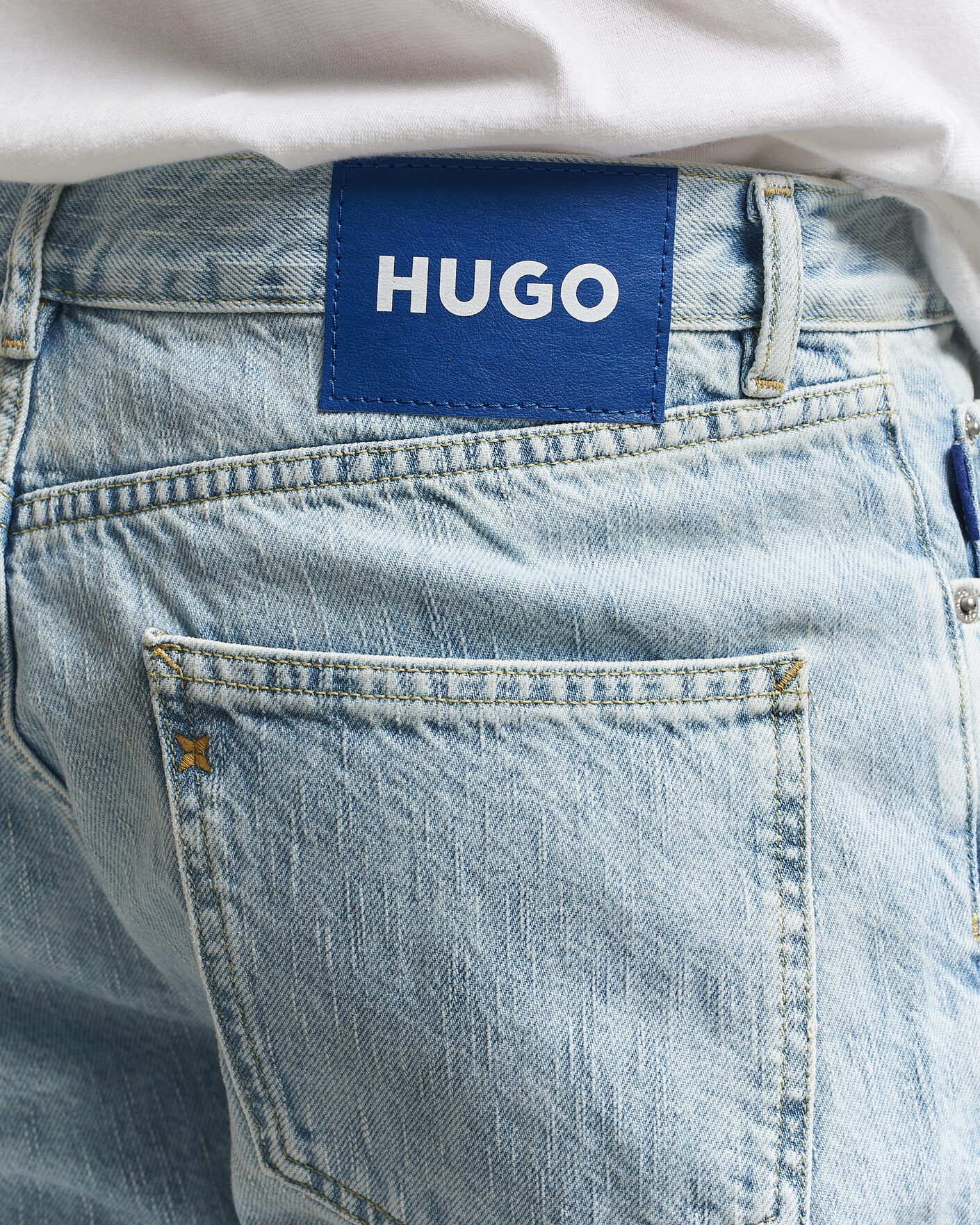 Homme | Pantalons | HUGO | Jonah Straight Fit Jeans Light Blue
