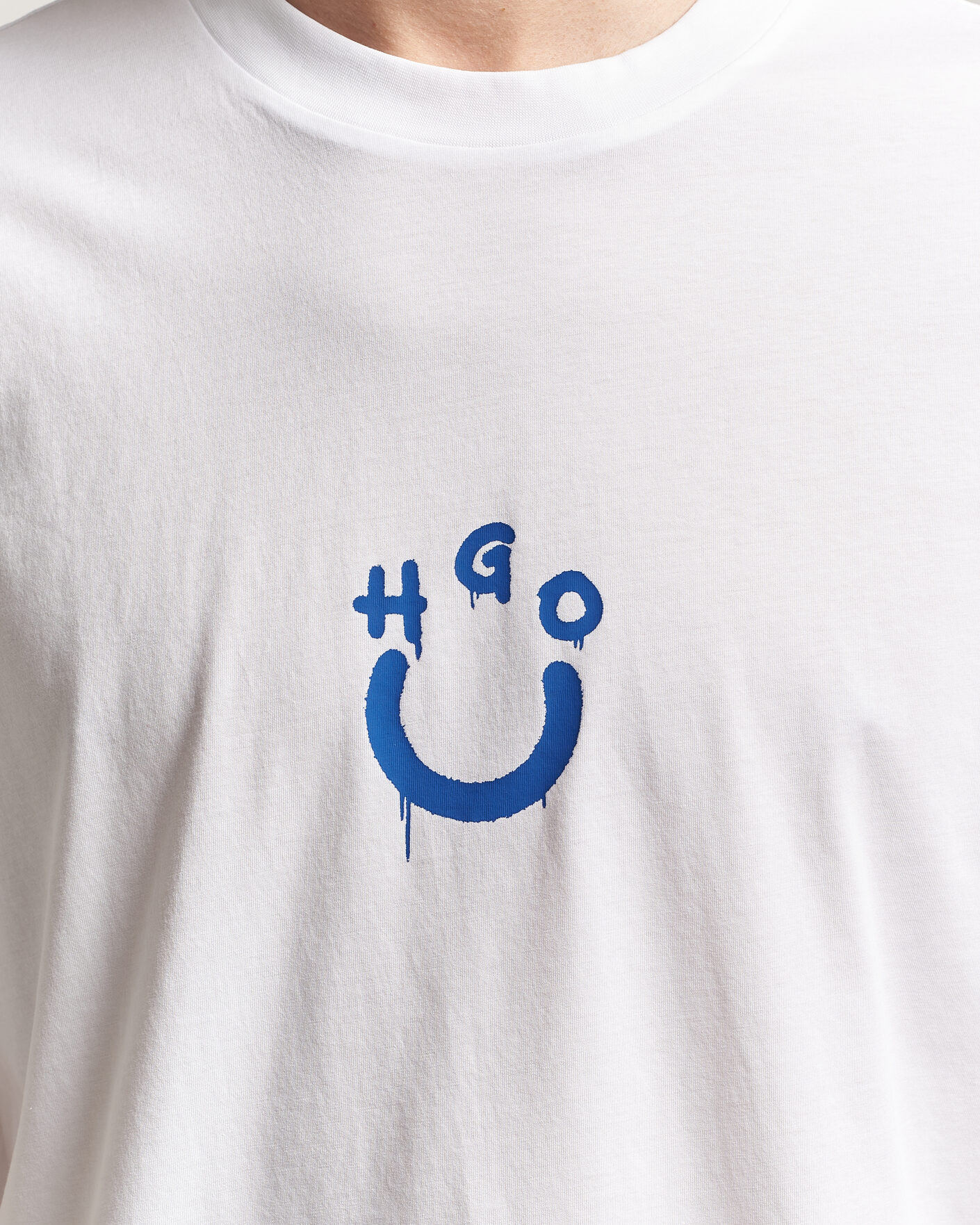 Homme | T-shirts | HUGO | Norizom Printed Crew Neck T-Shirt White