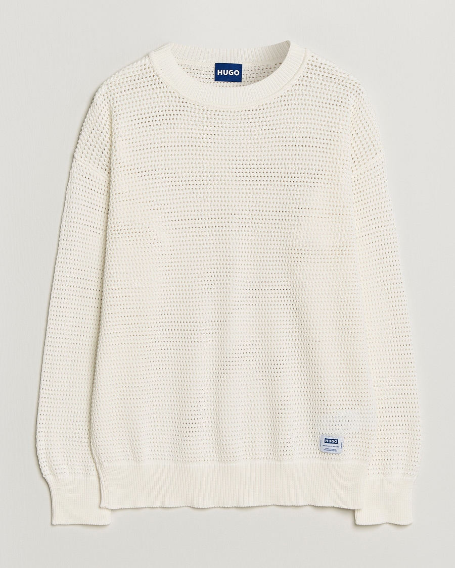 Homme | Pulls Et Tricots | HUGO | Sanjou Knitted Sweater Open White