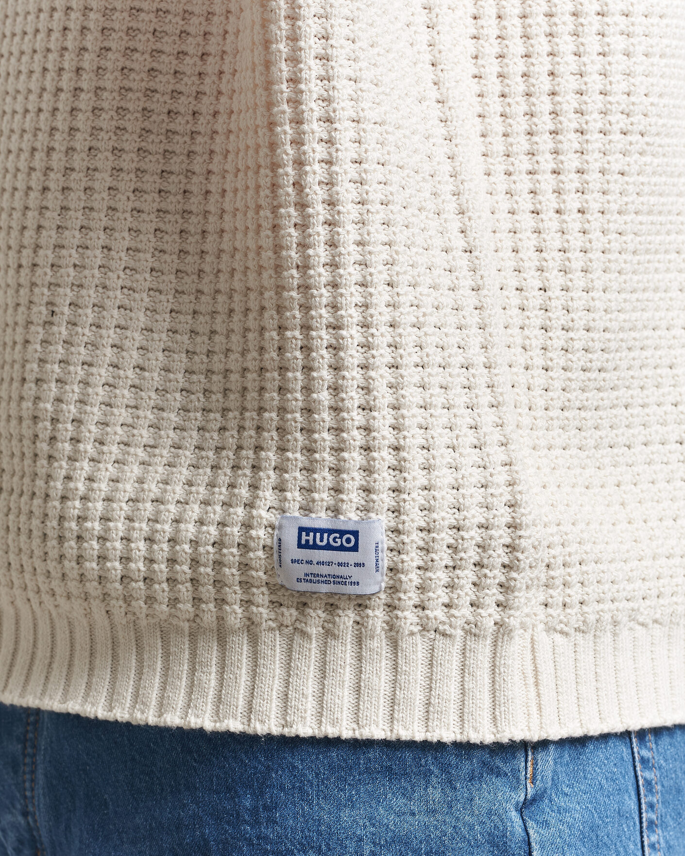 Homme | Polos | HUGO | Spero Knitted Polo Open White