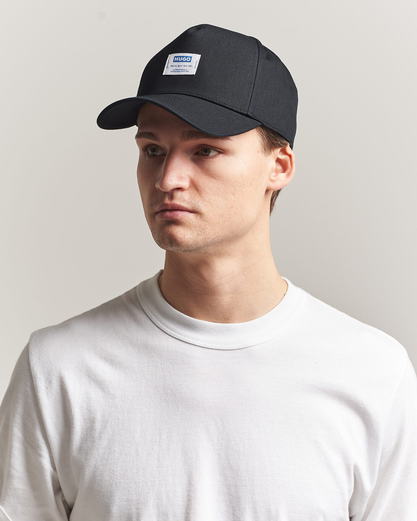 Homme | Bobs Et Casquettes | HUGO | Merk Logo Cap Black