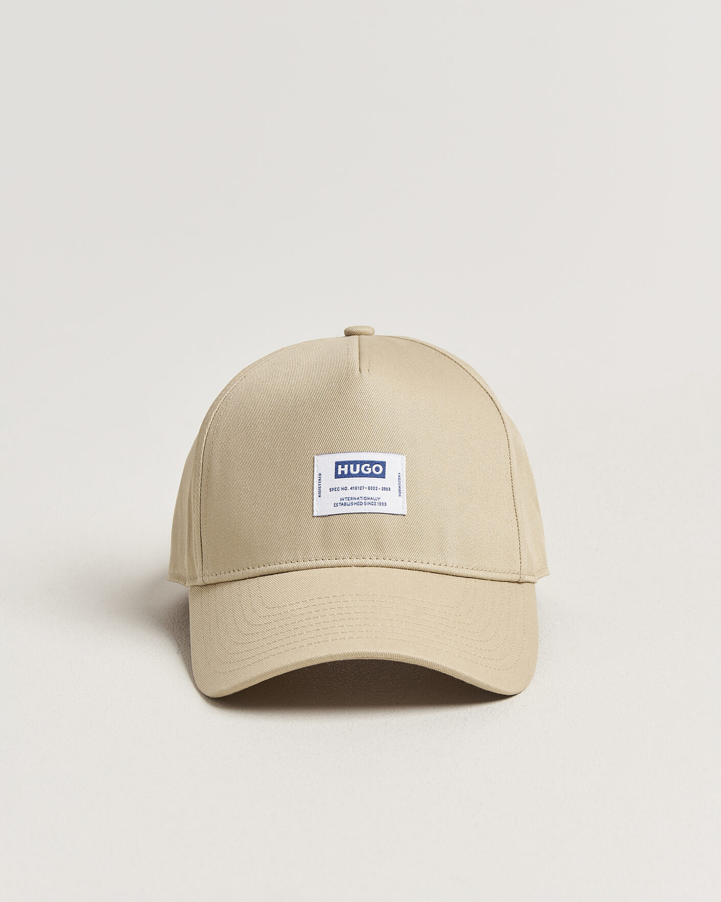 Homme | Bobs Et Casquettes | HUGO | Merk Logo Cap Medium Beige