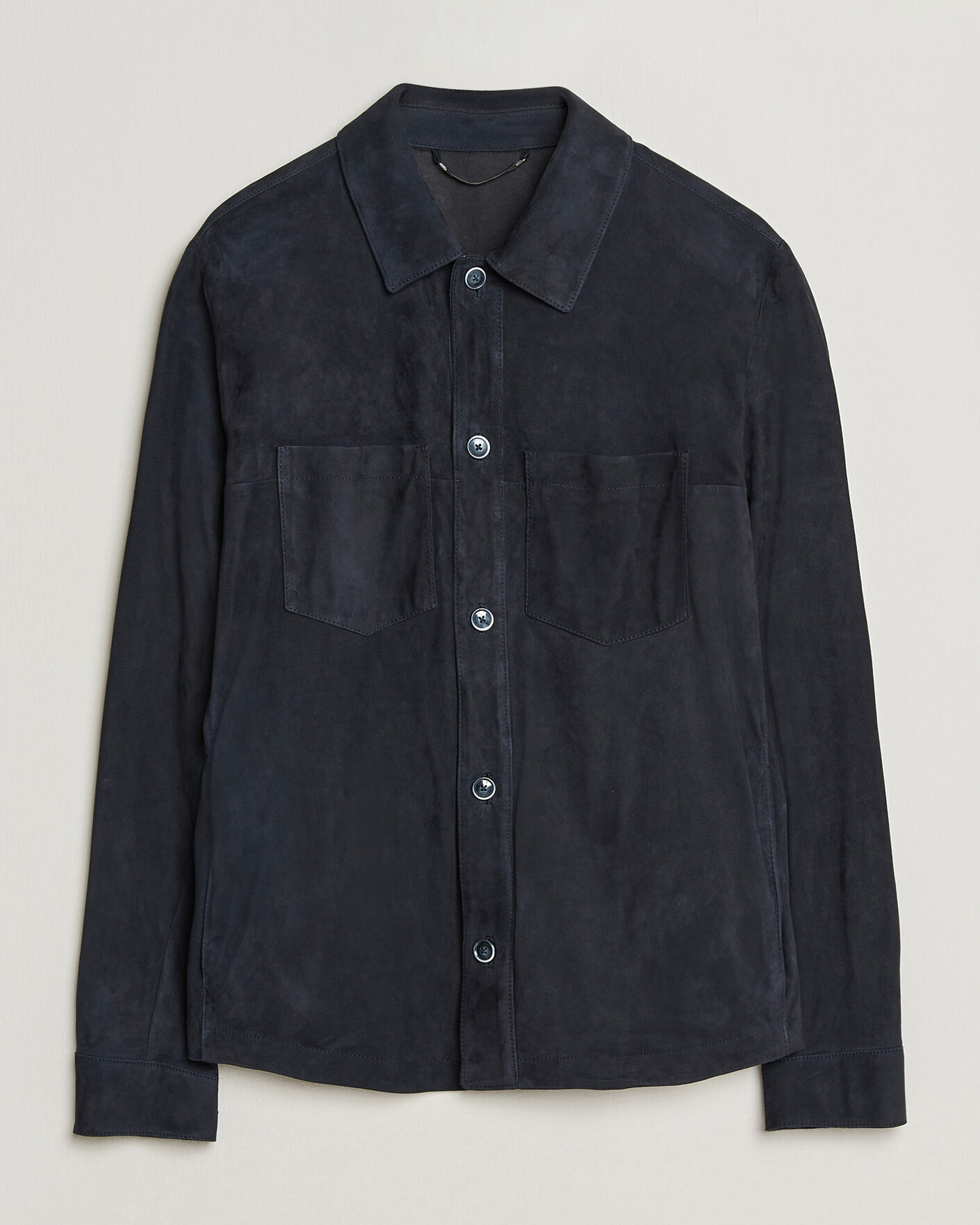 Homme | Manteaux Et Vestes | BOSS CAMEL | Mando Suede Jacket Dark Blue