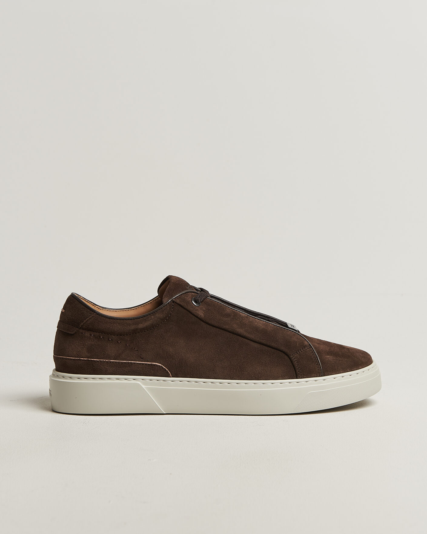 Homme | Baskets | BOSS CAMEL | Gary Suede Sneaker Dark Brown