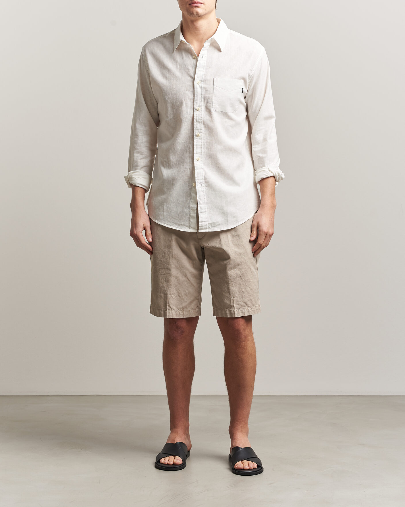 Homme | Chemises | Dockers | Slim Linen/Cotton Shirt Undyed