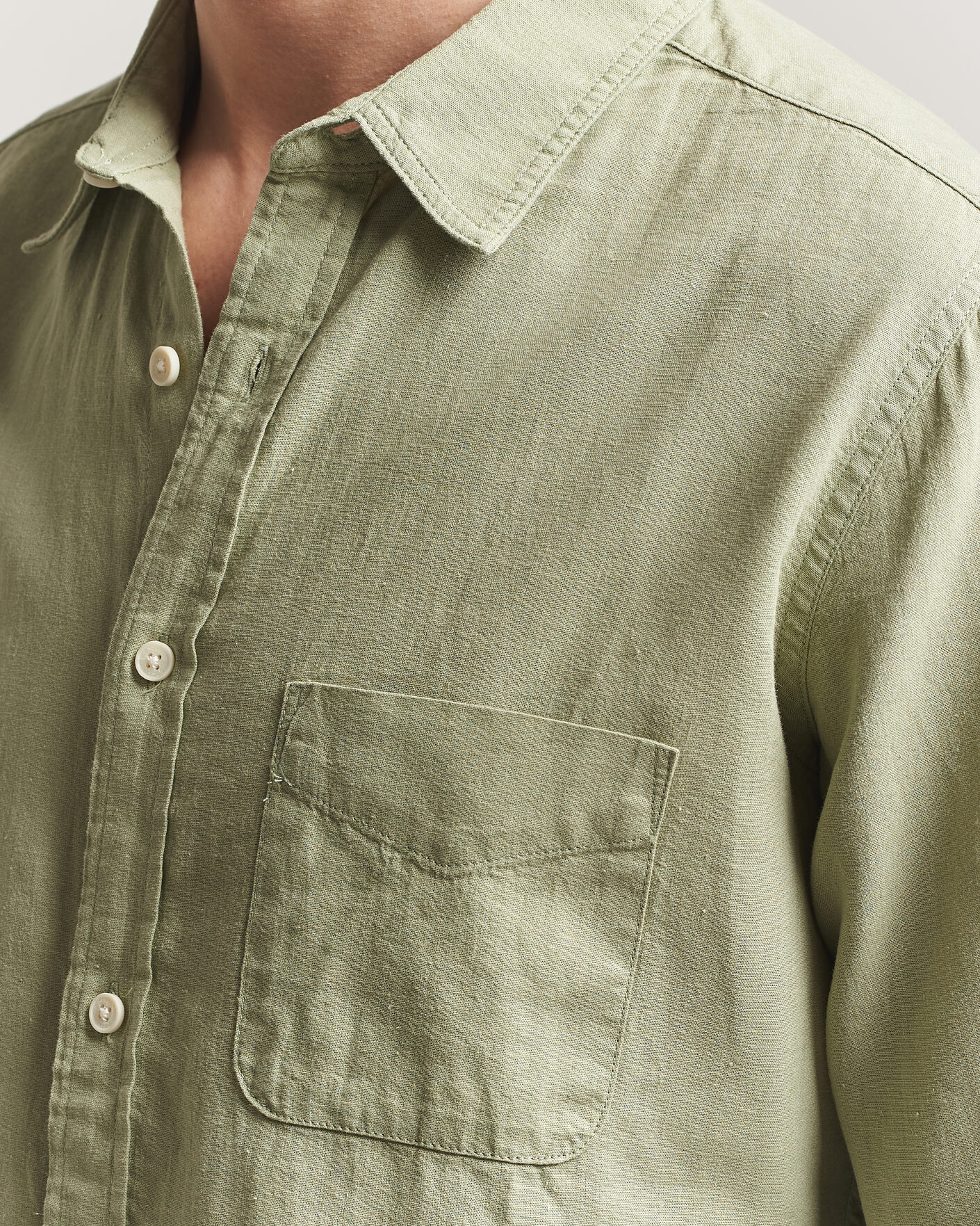 Homme | Chemises | Dockers | Slim Linen/Cotton Shirt Tea