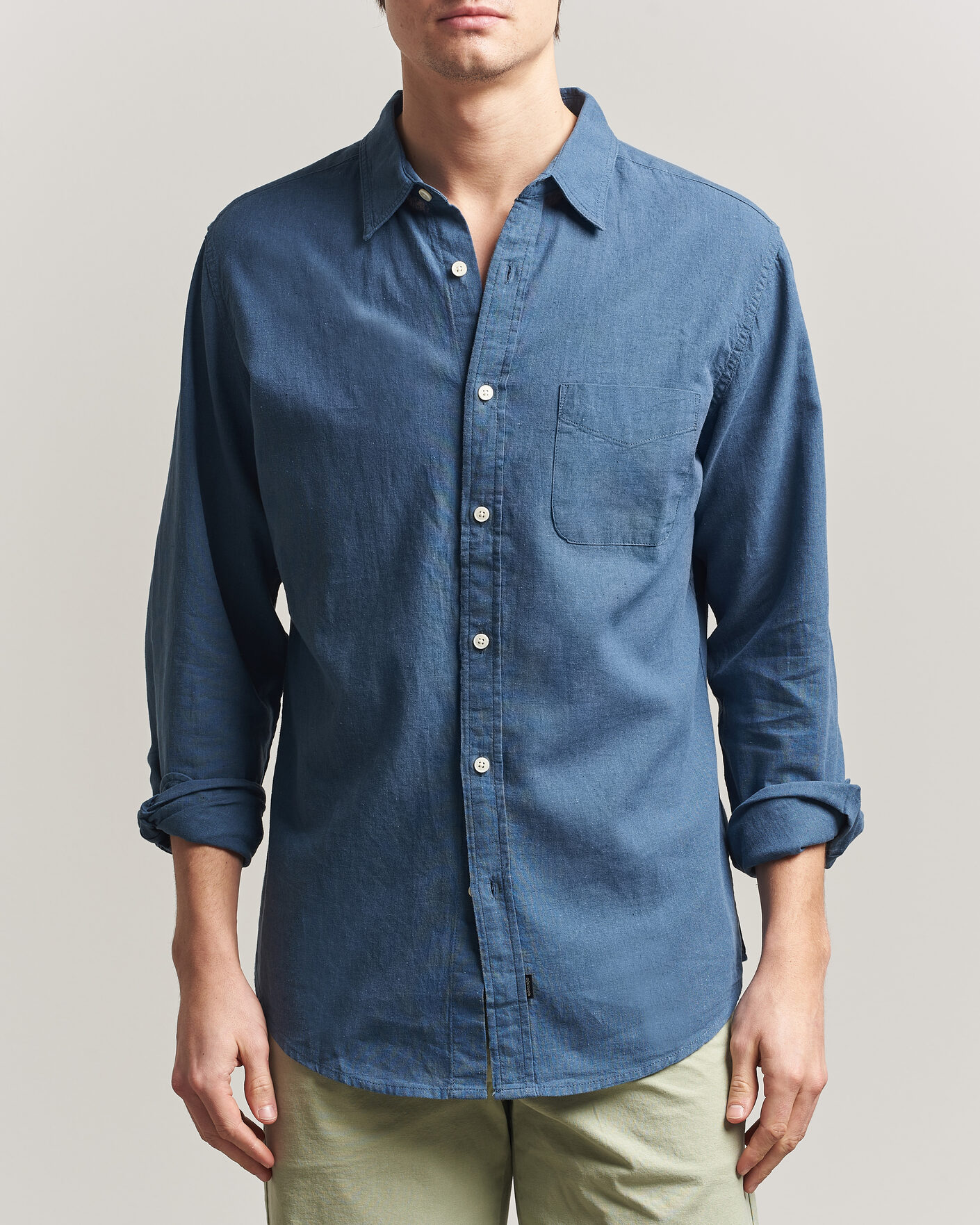 Homme | Chemises | Dockers | Slim Linen/Cotton Shirt Bering Sea