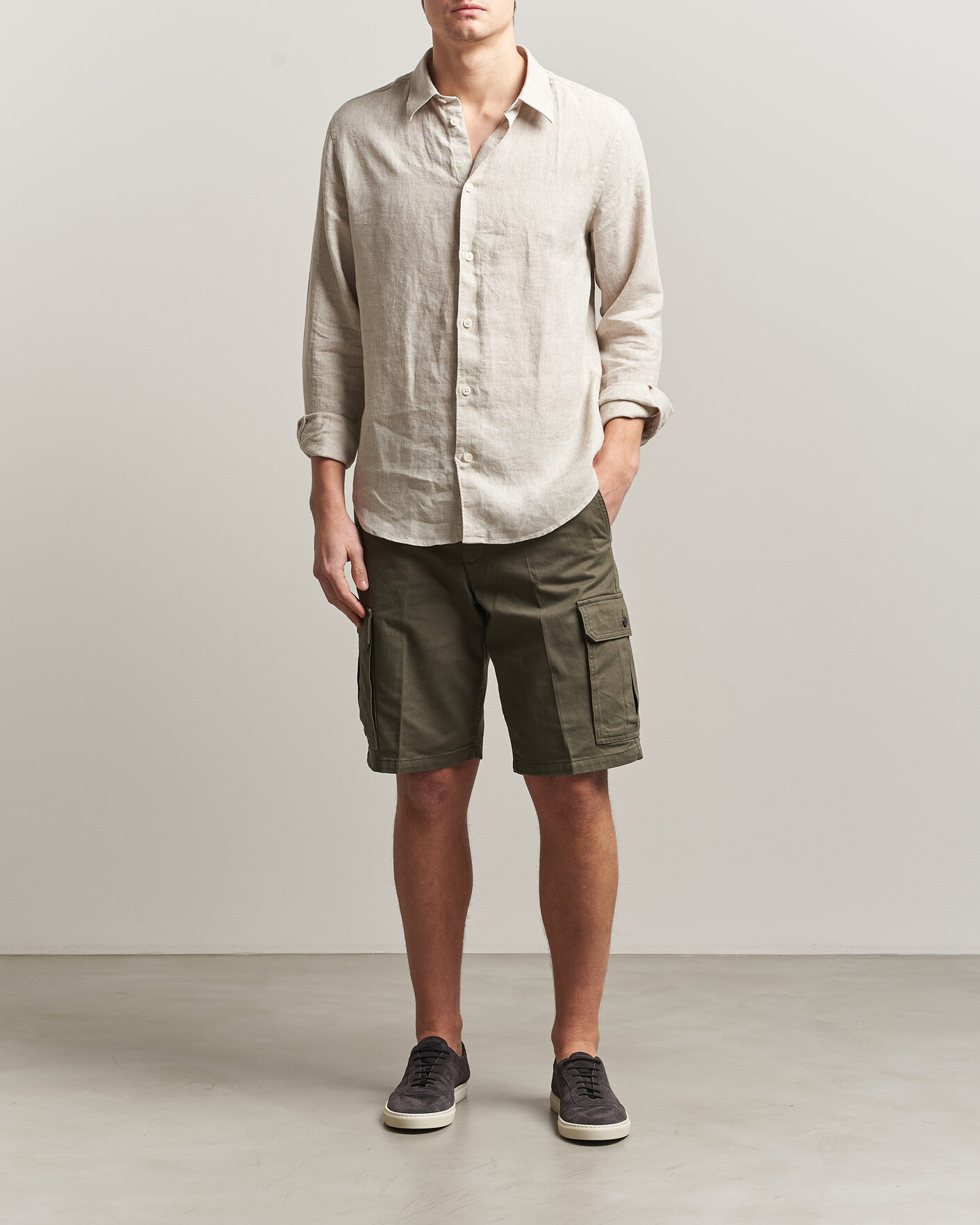 Homme | Shorts | Dockers | Straight Cargo Shorts Earth Moss