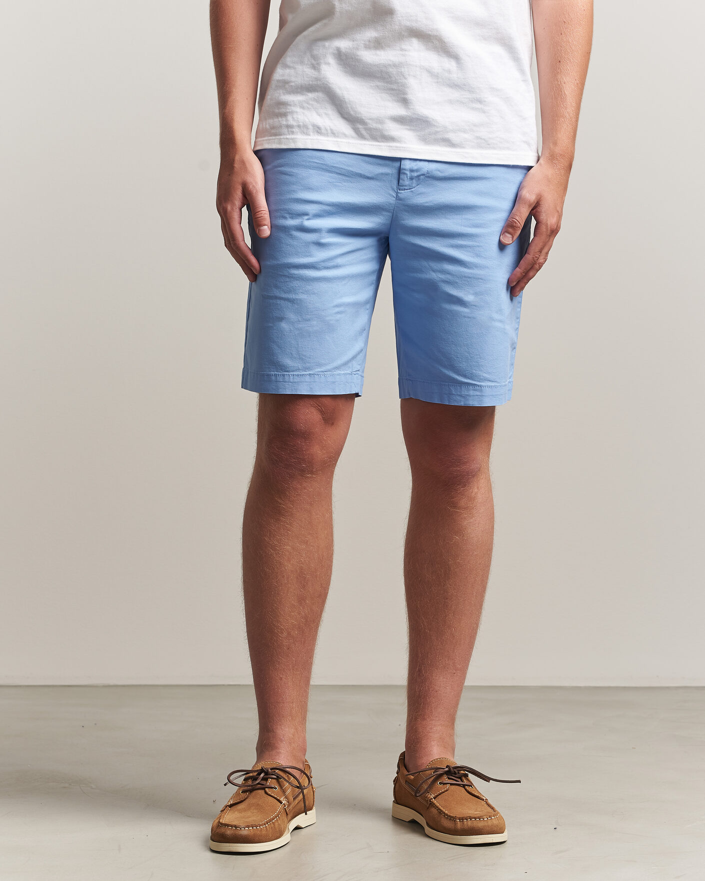 Homme | Shorts | Dockers | Slim Cotton/Linen Shorts Vista Blue