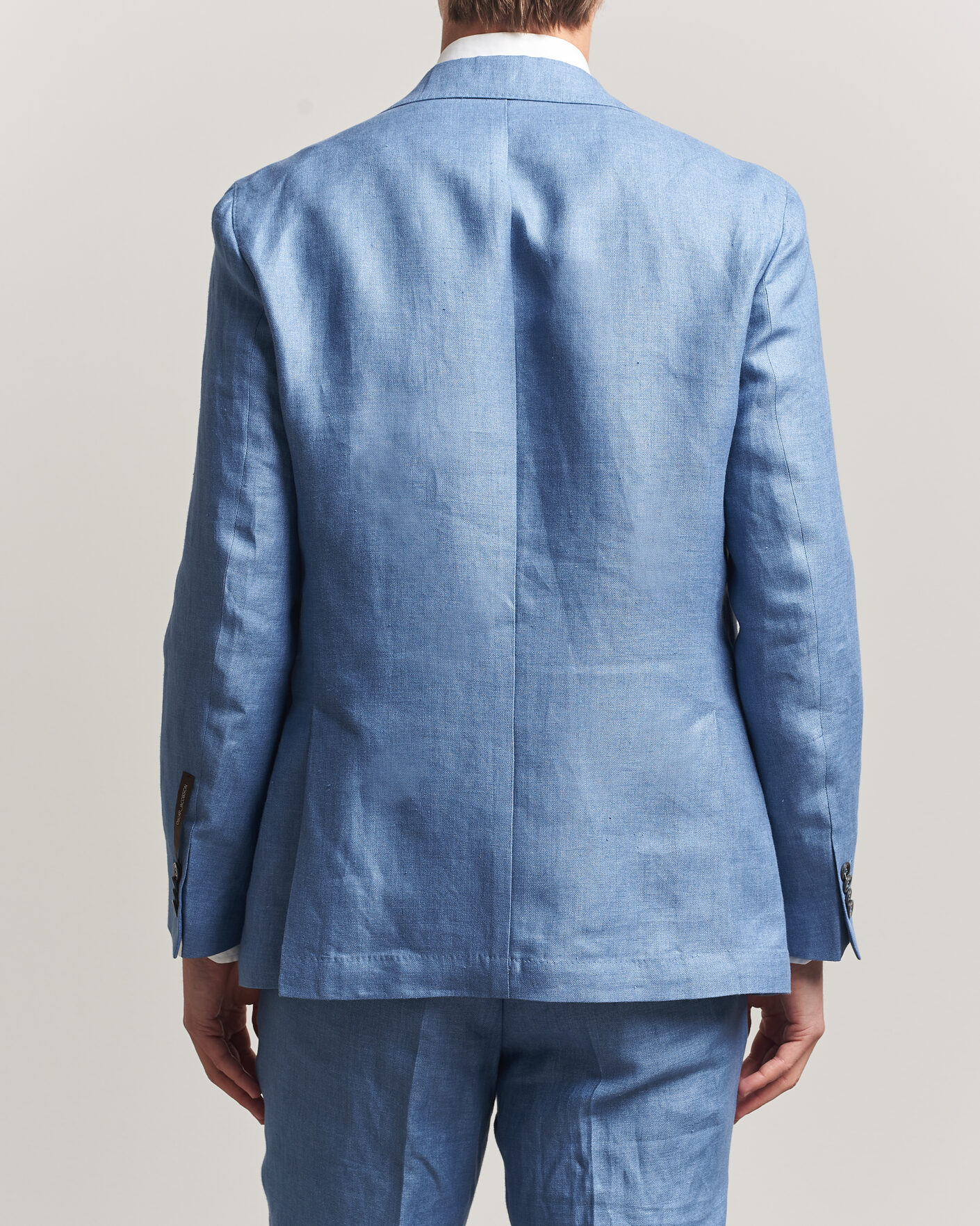 Homme | Blazers | Oscar Jacobson | Ferry Soft Linen Blazer Light Blue